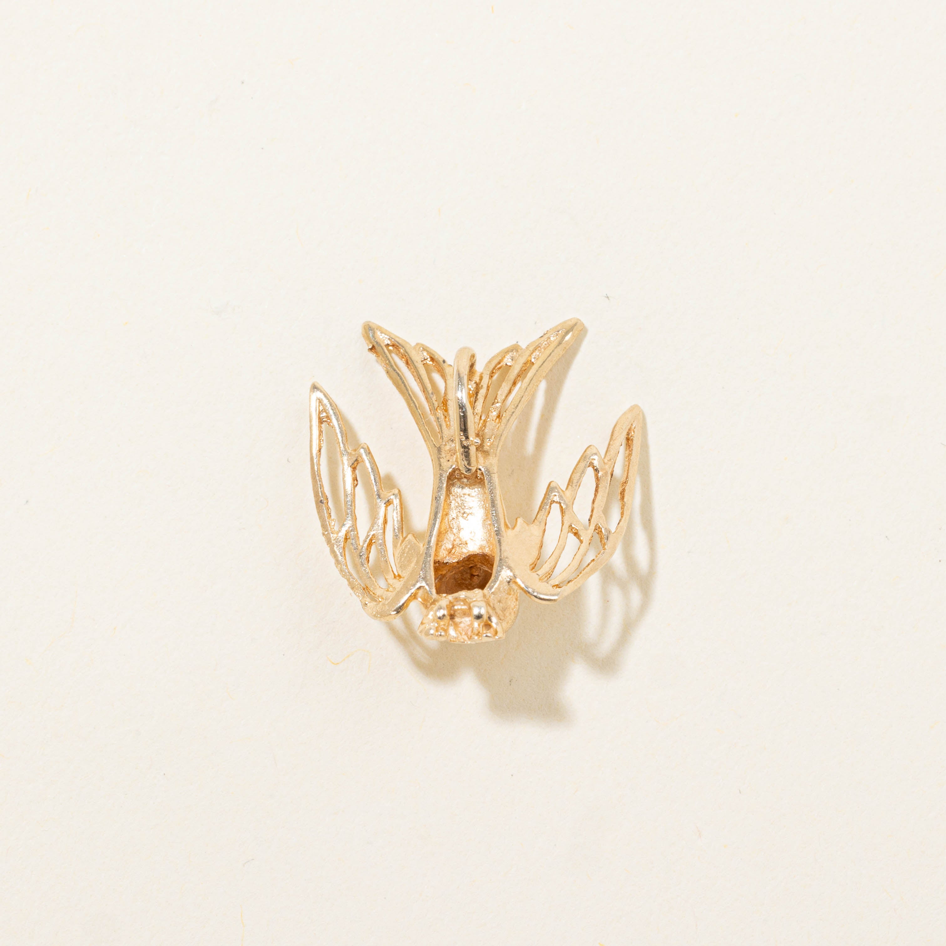 10k Bird Pendant