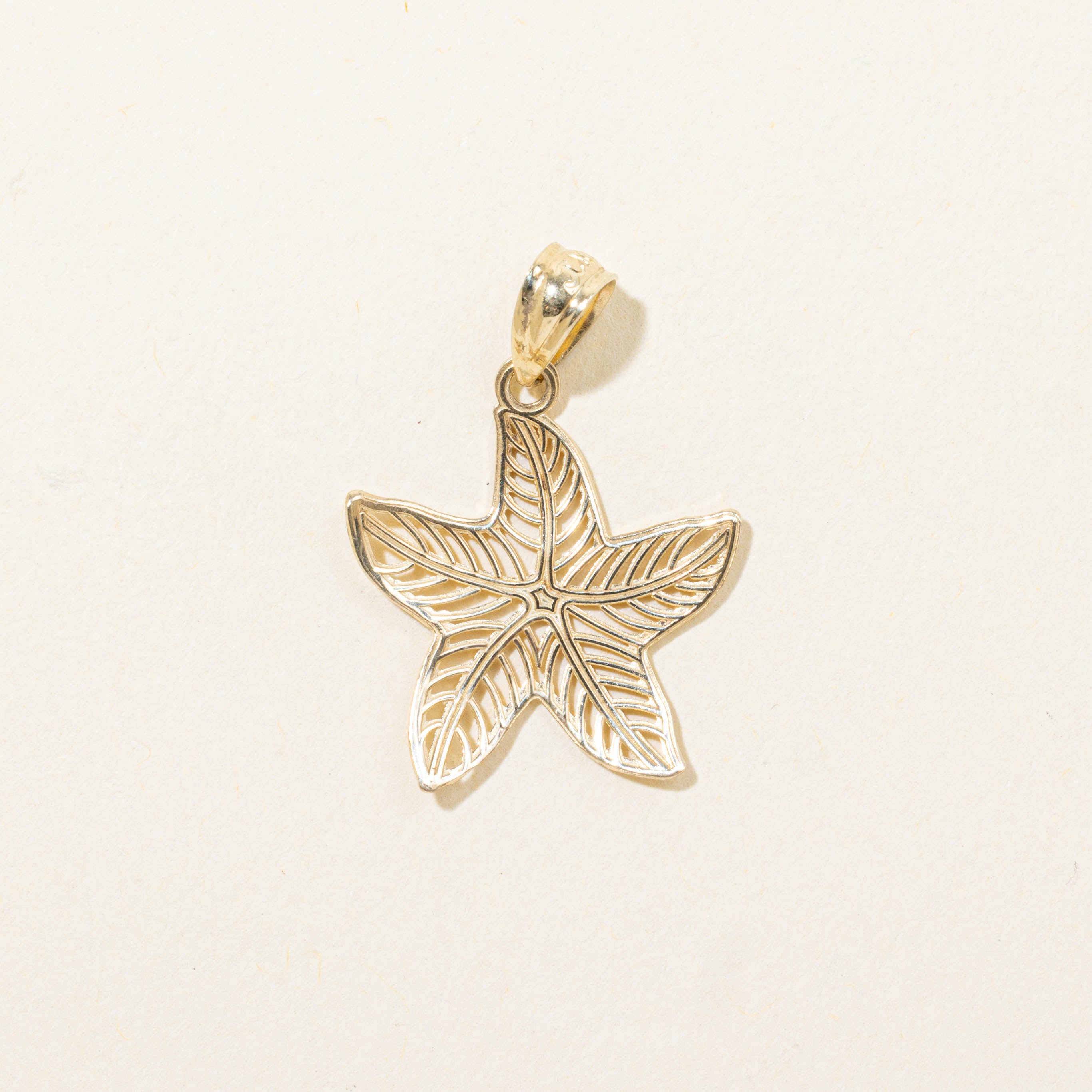 10k Starfish Pendant