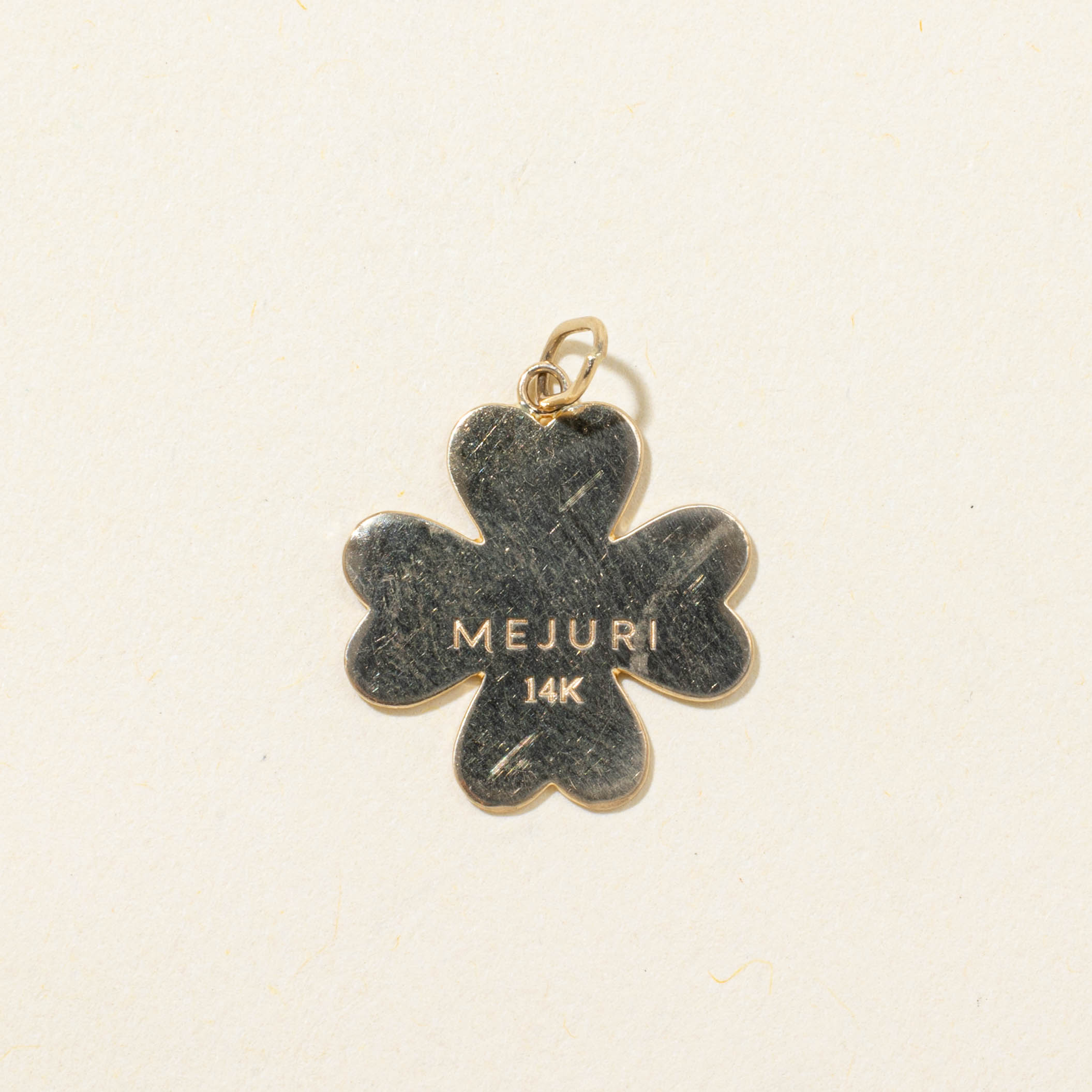 'Mejuri' Flat Clover Charm