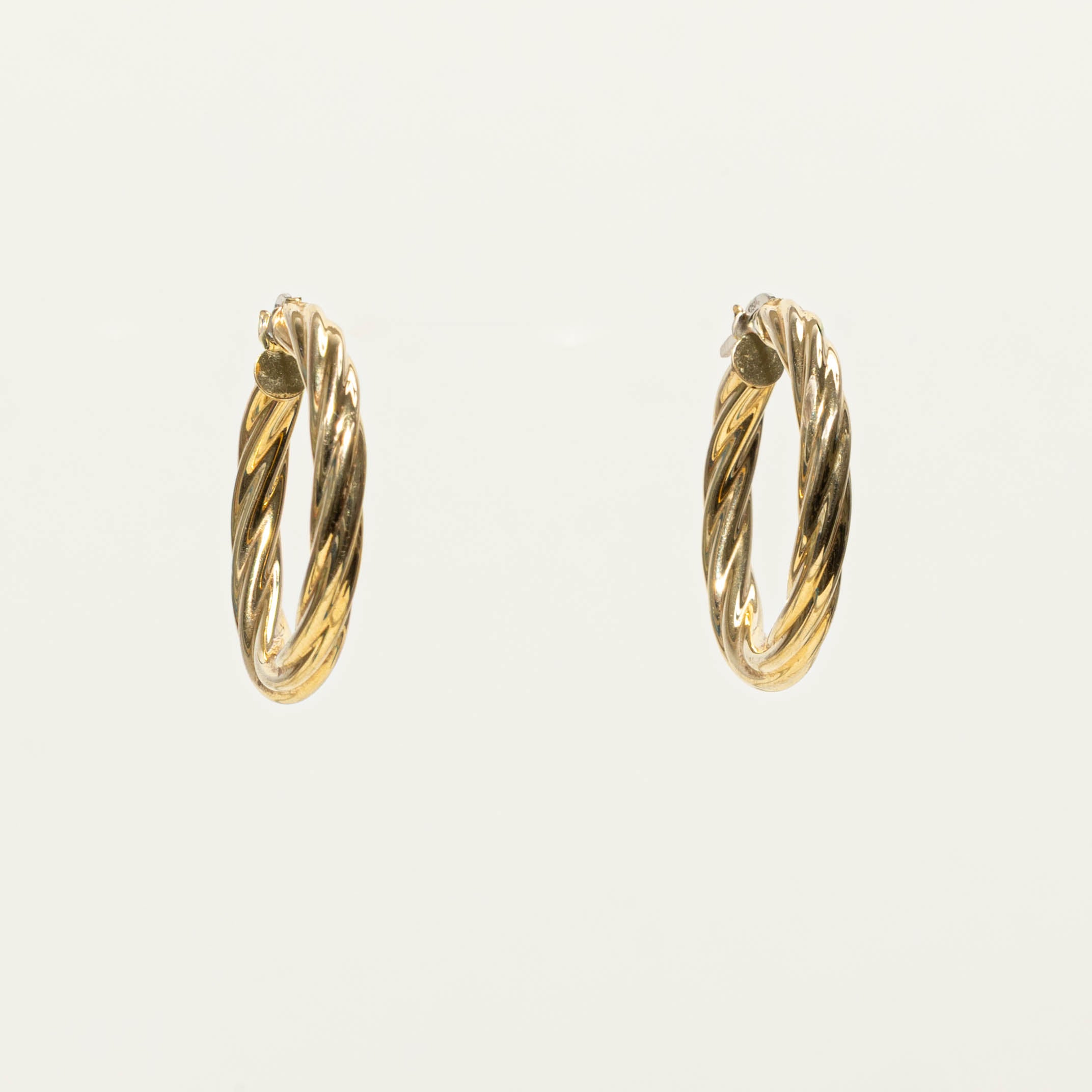 Italian Rope Hoop Earrings