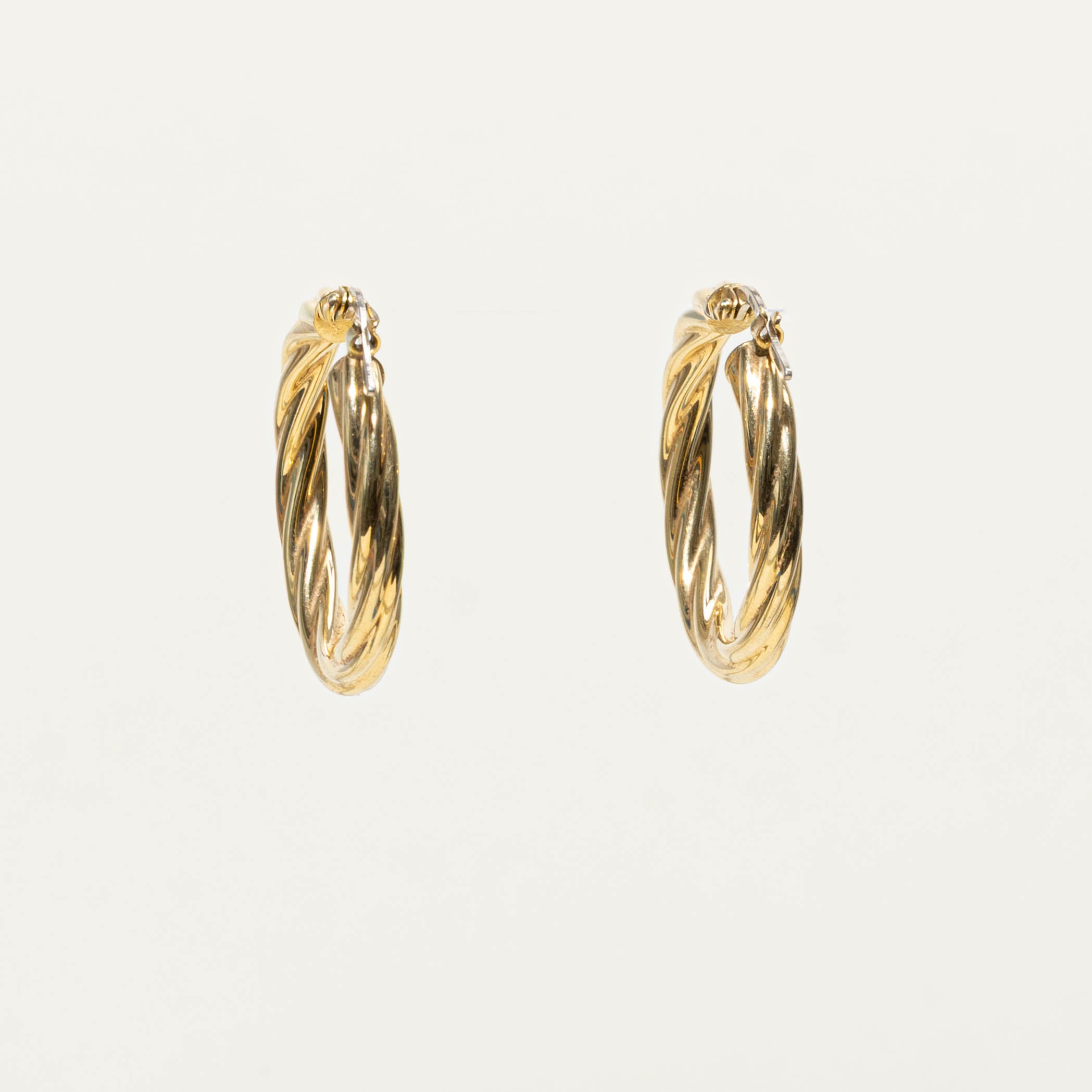 Italian Rope Hoop Earrings