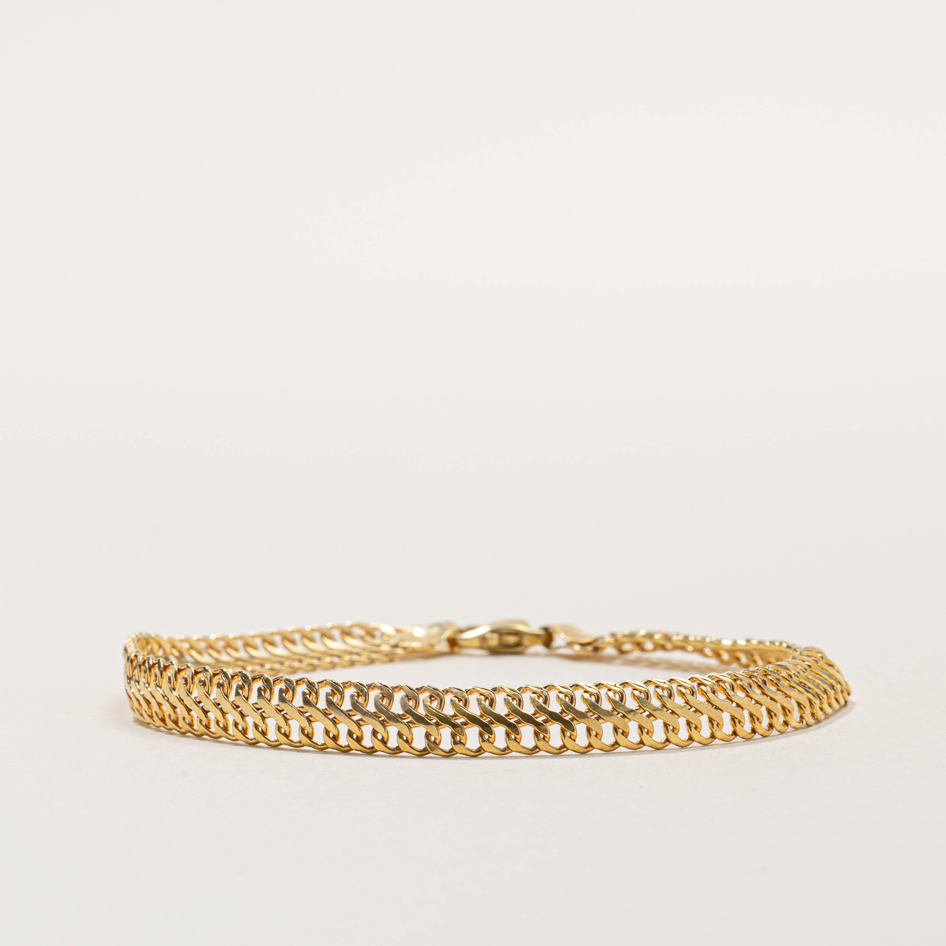 Italian 14k Double Link Chain Bracelet