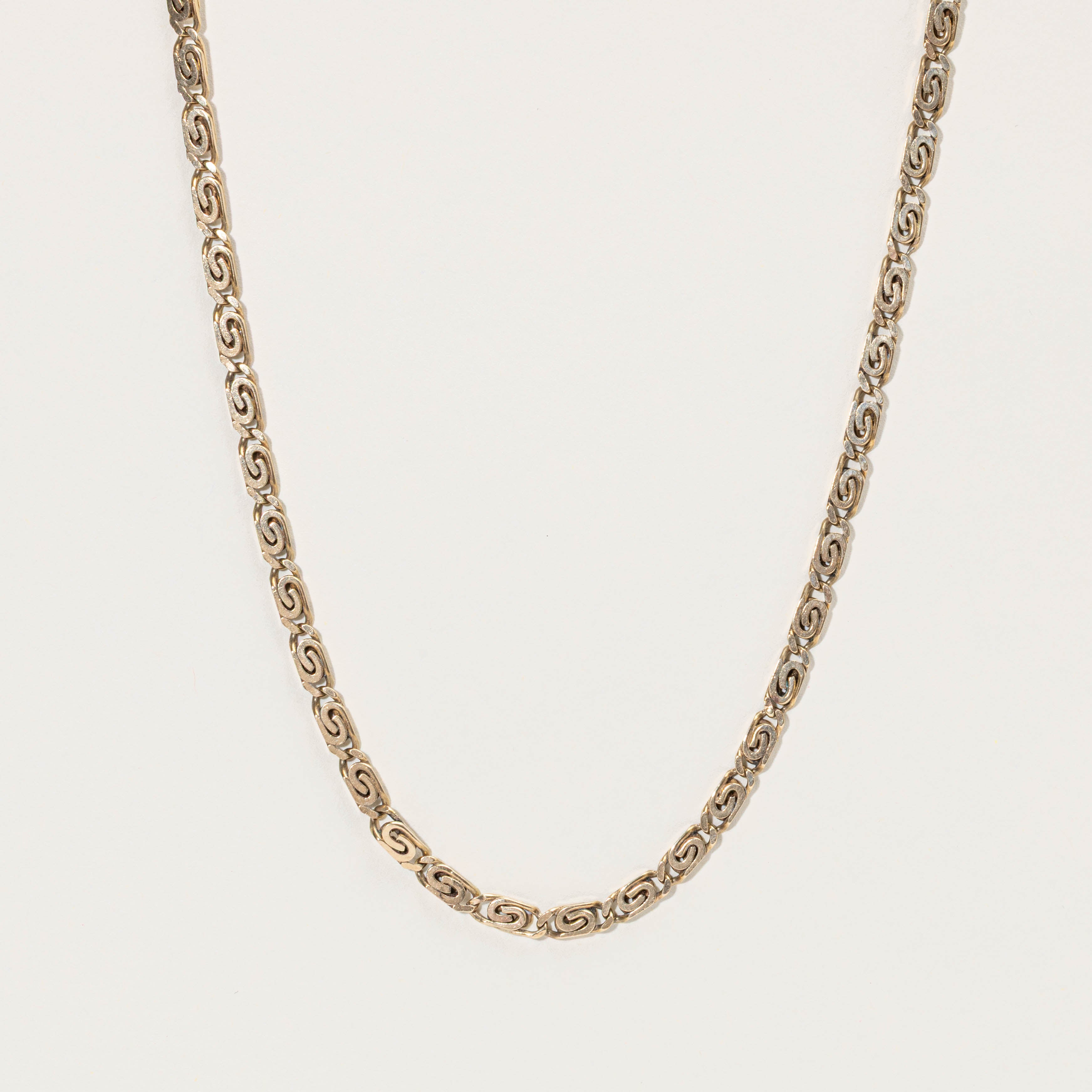 1985 London 9k Snail Link Chain | 4.00mm | 34"