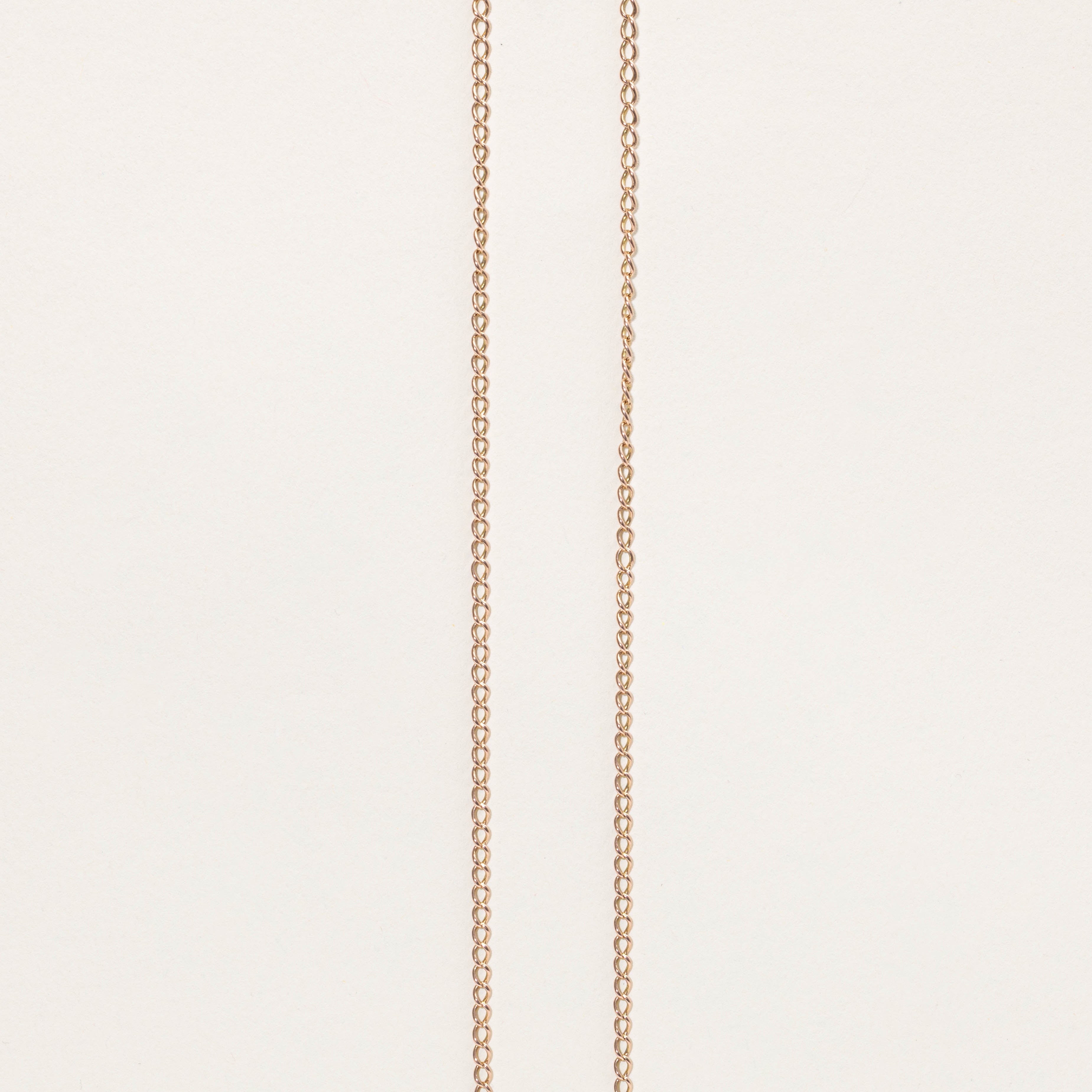 1973 London 9k St. Christopher Medallion Necklace | 27"