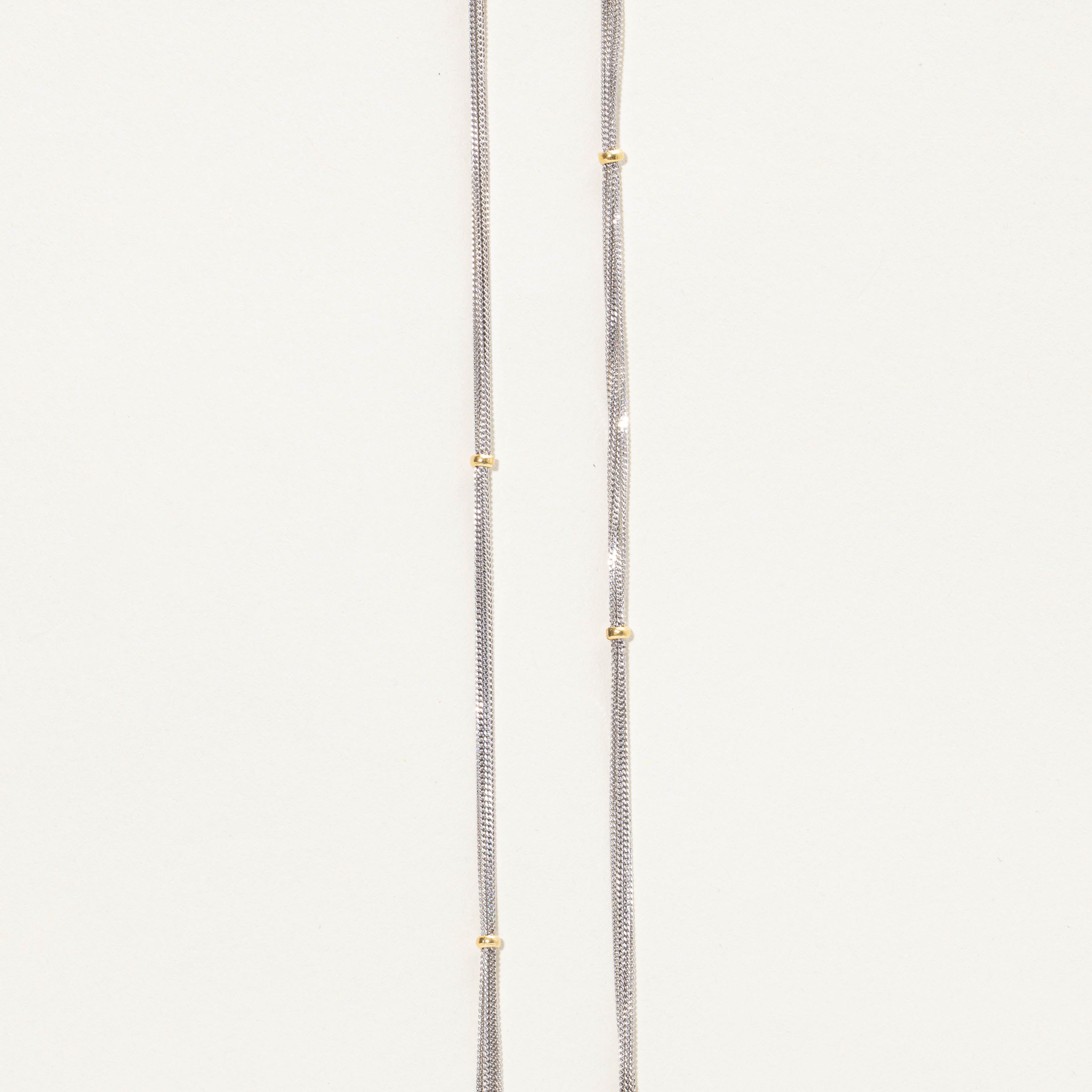 14k Double Satellite Chain Necklace | 3.25mm | 16"