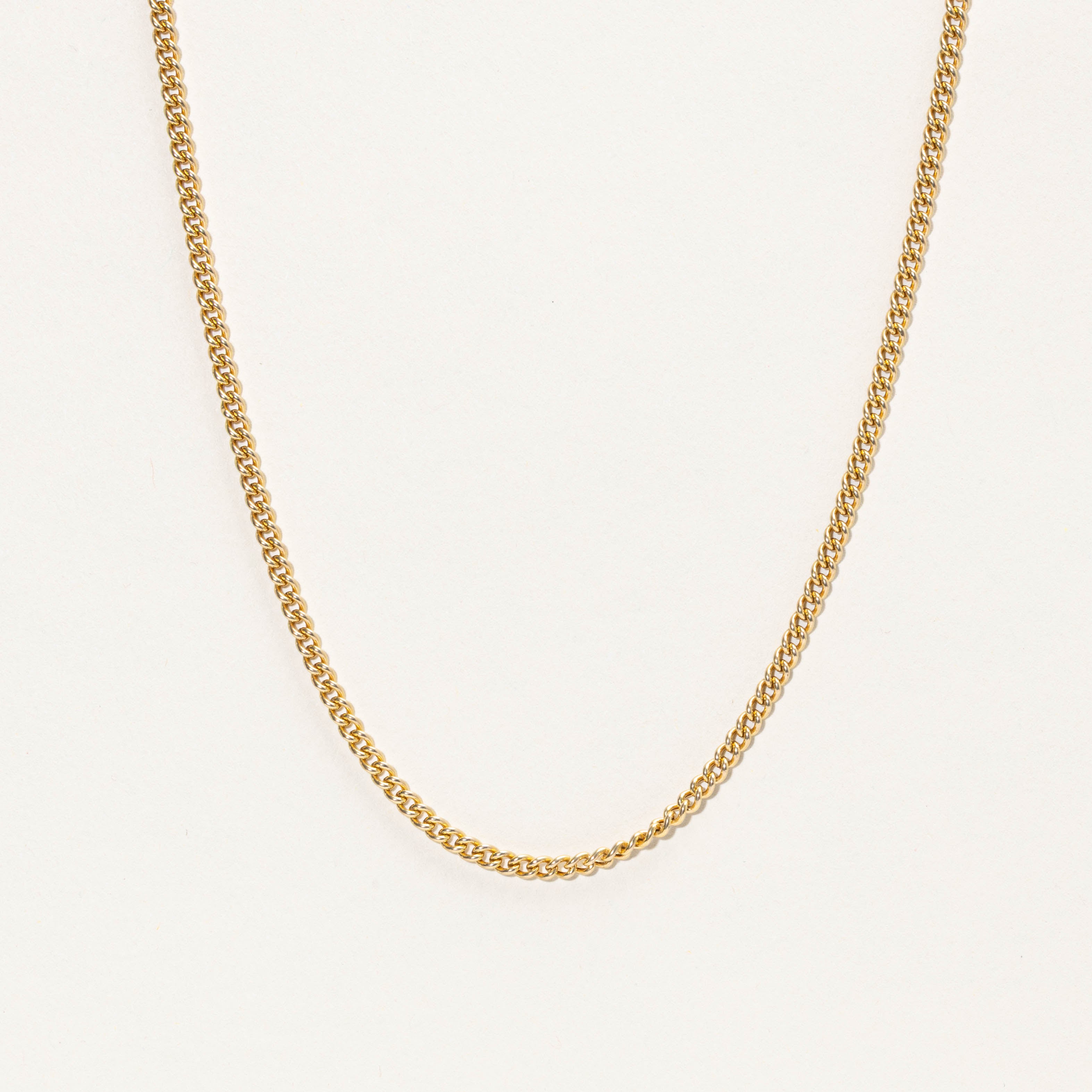 ‘Unoaerre’ Italian 14k Curb Link Chain | 2.80mm | 24"