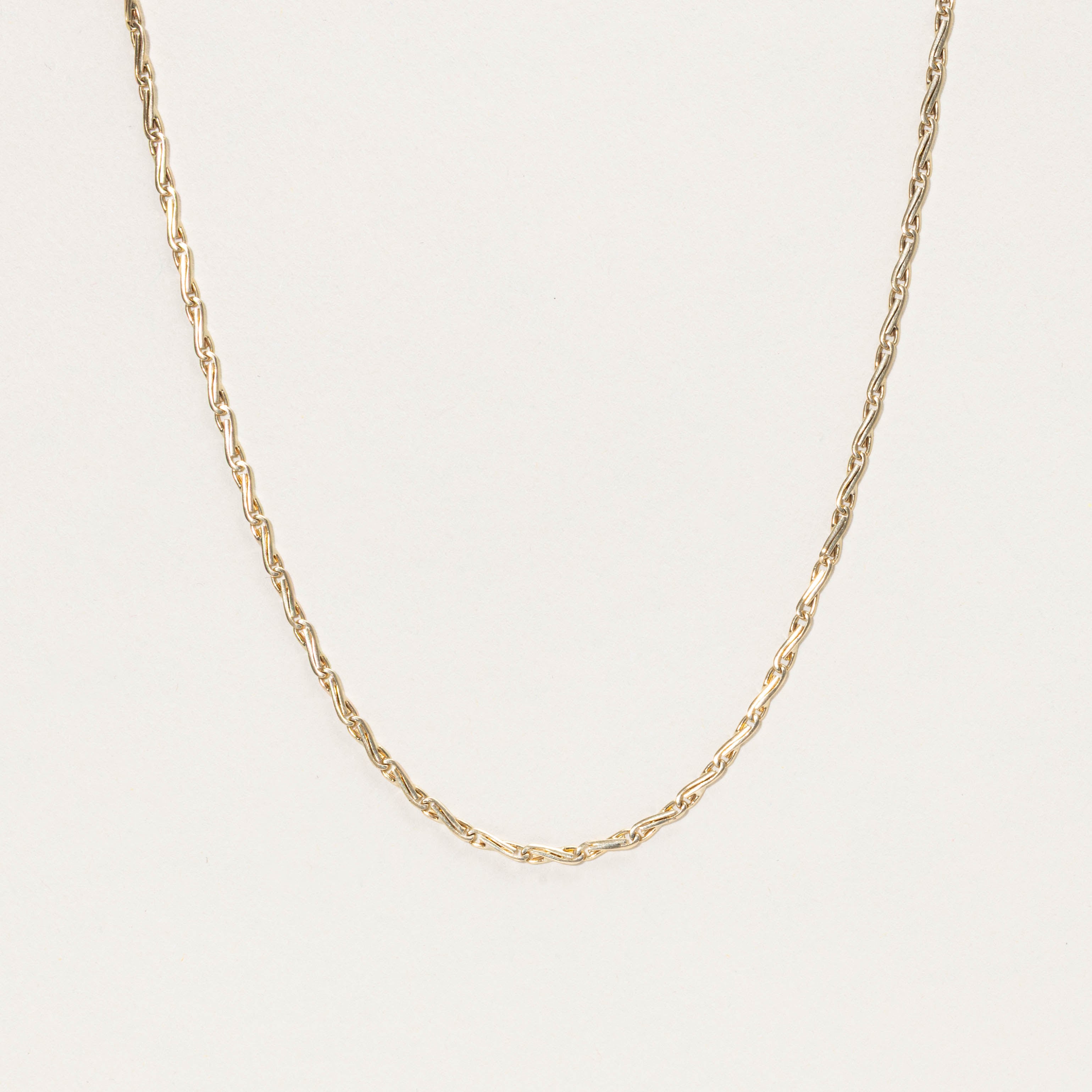 14k Twist Link Chain | 2.10mm | 19"