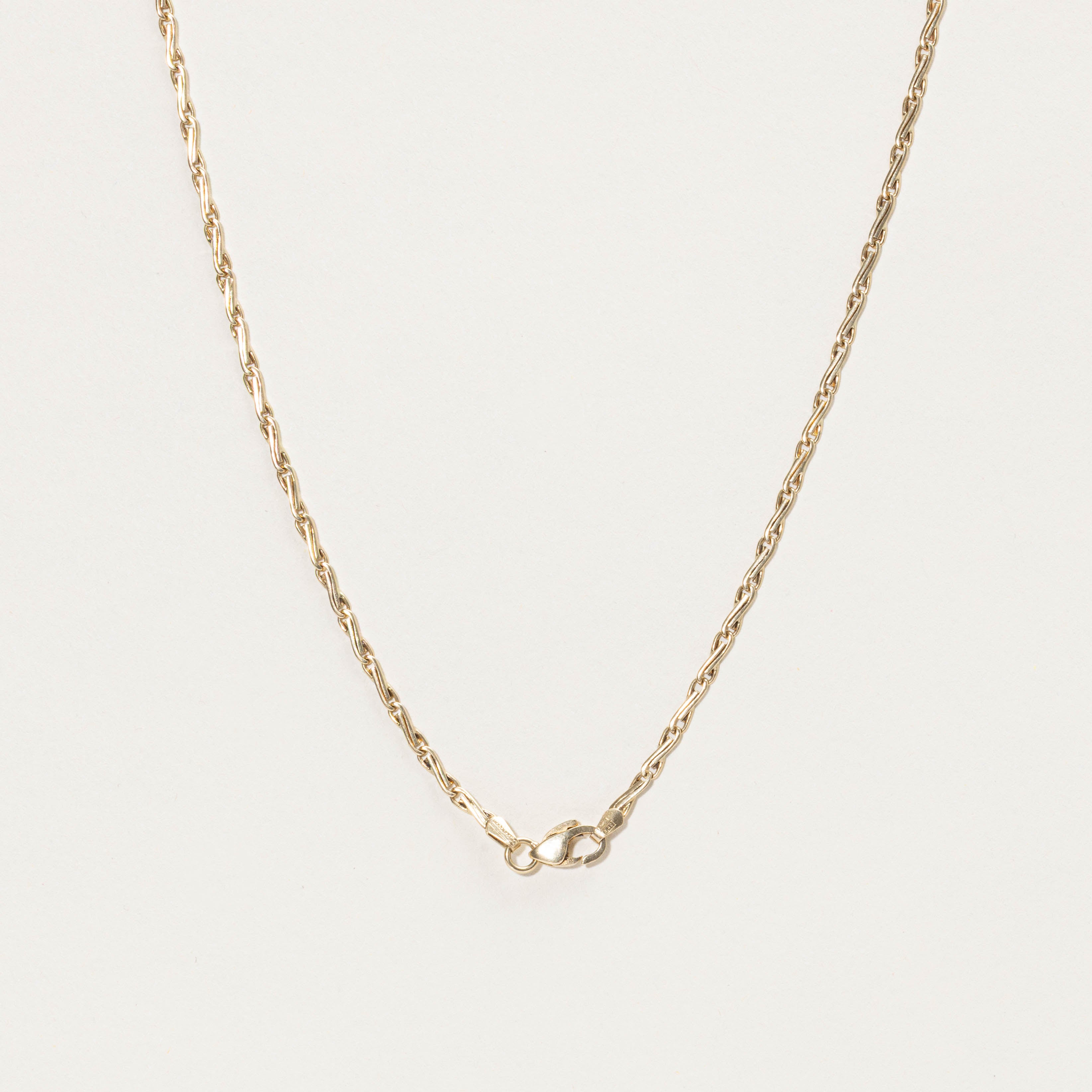 14k Twist Link Chain | 2.10mm | 19"