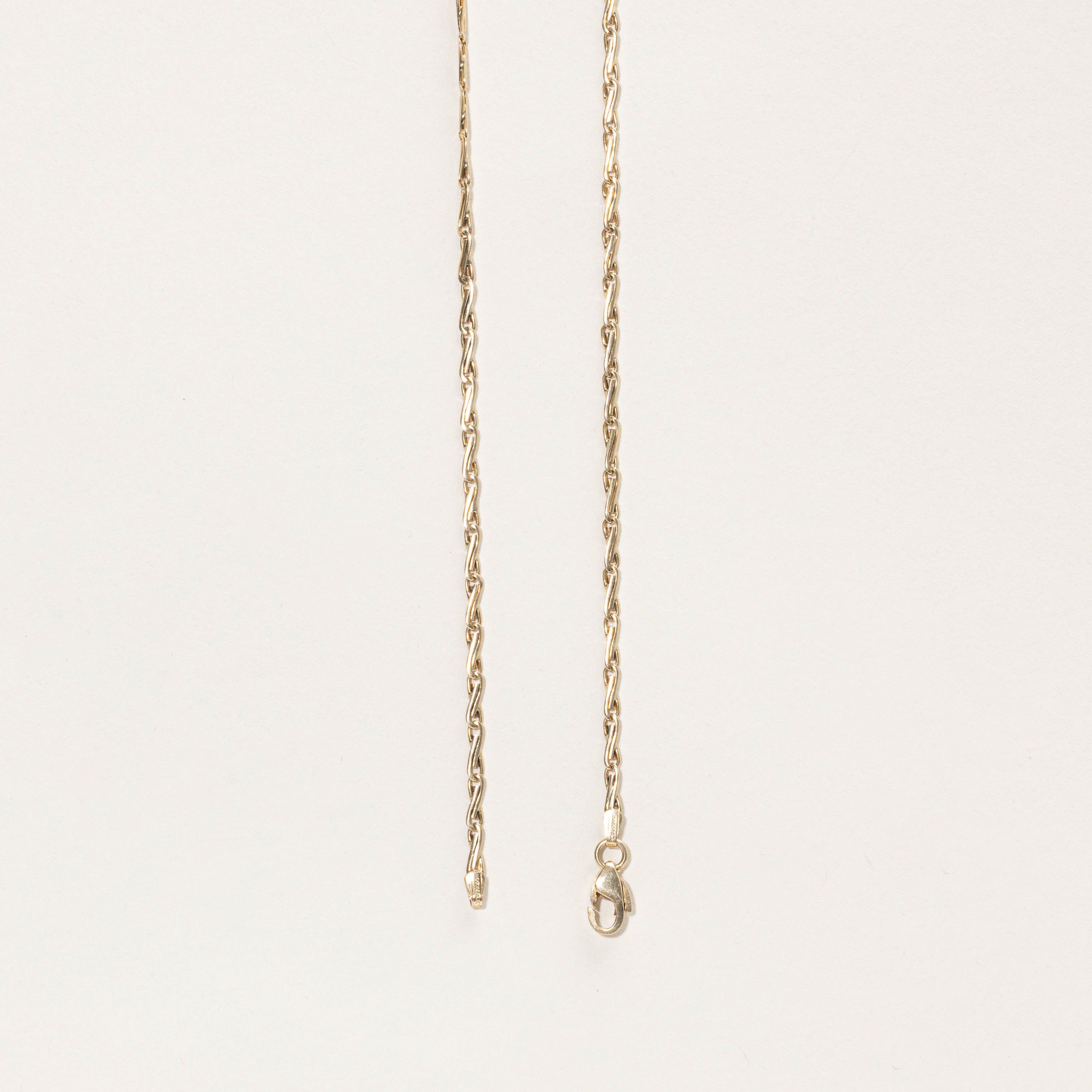 14k Twist Link Chain | 2.10mm | 19"