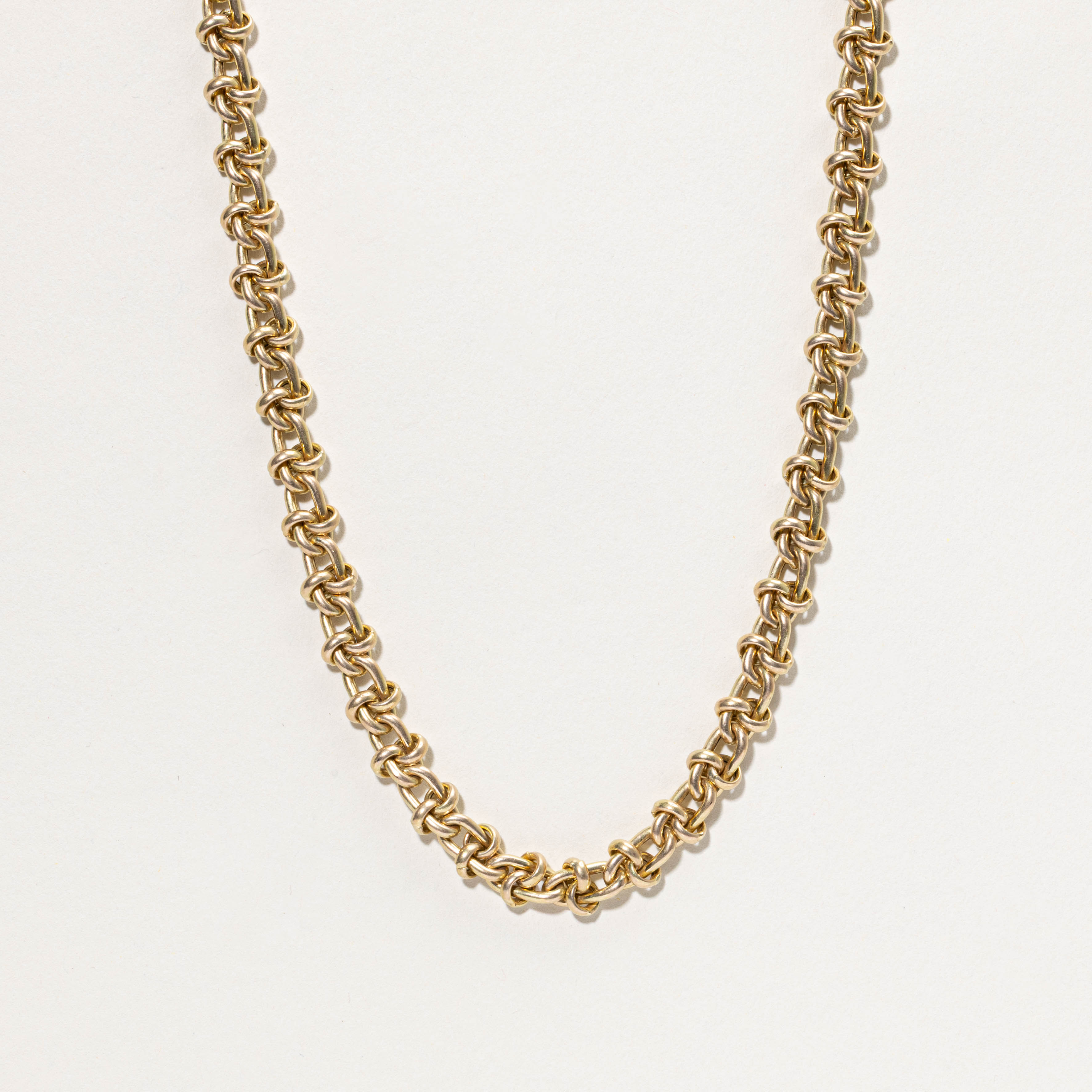 ‘Birks’ Italian 14k Knot Link Chain | 7.50mm | 24"