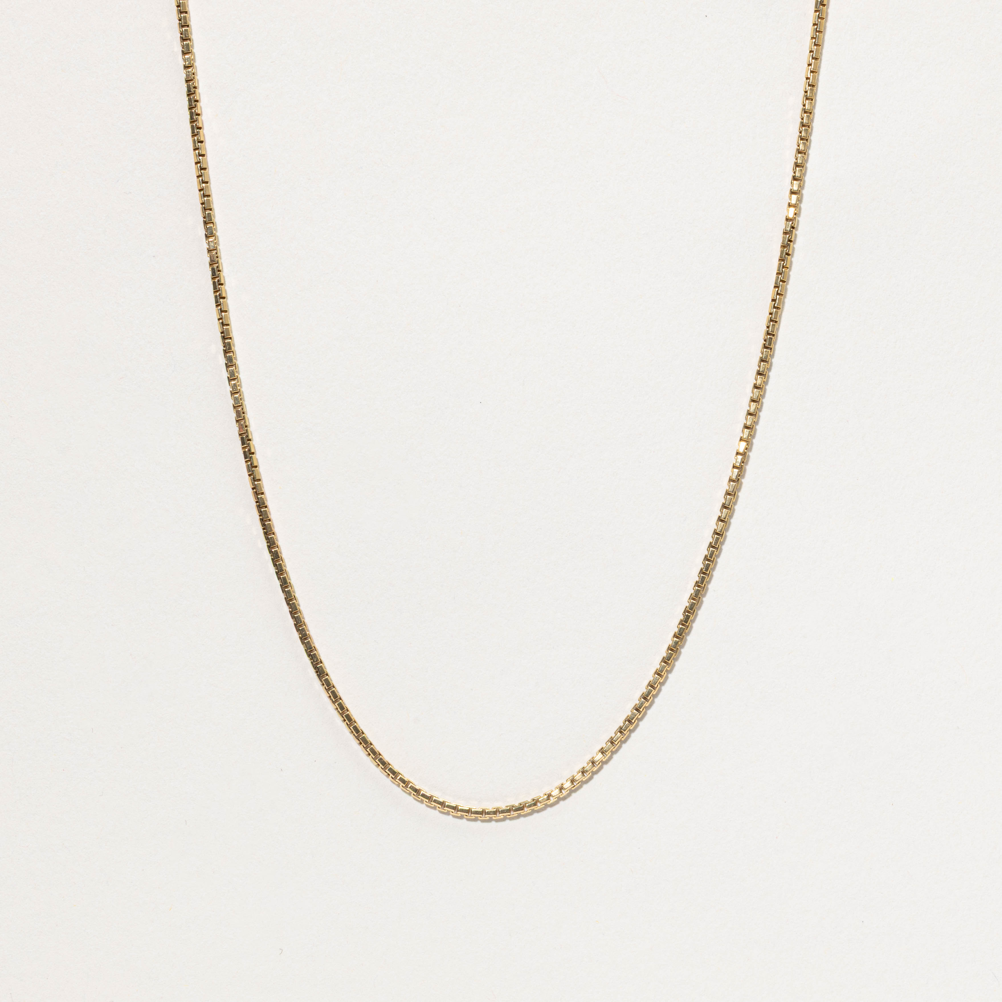 Italian 18k Box Chain | 1.70mm | 23"