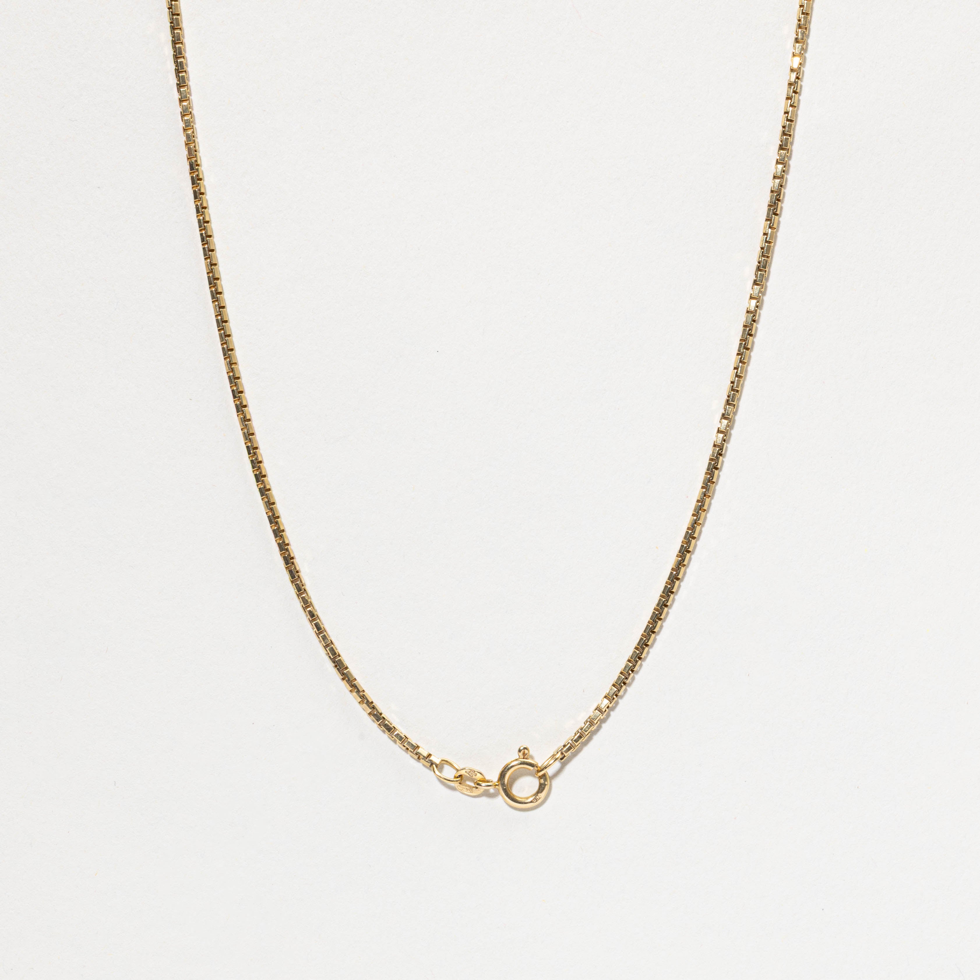 Italian 18k Box Chain | 1.70mm | 23"
