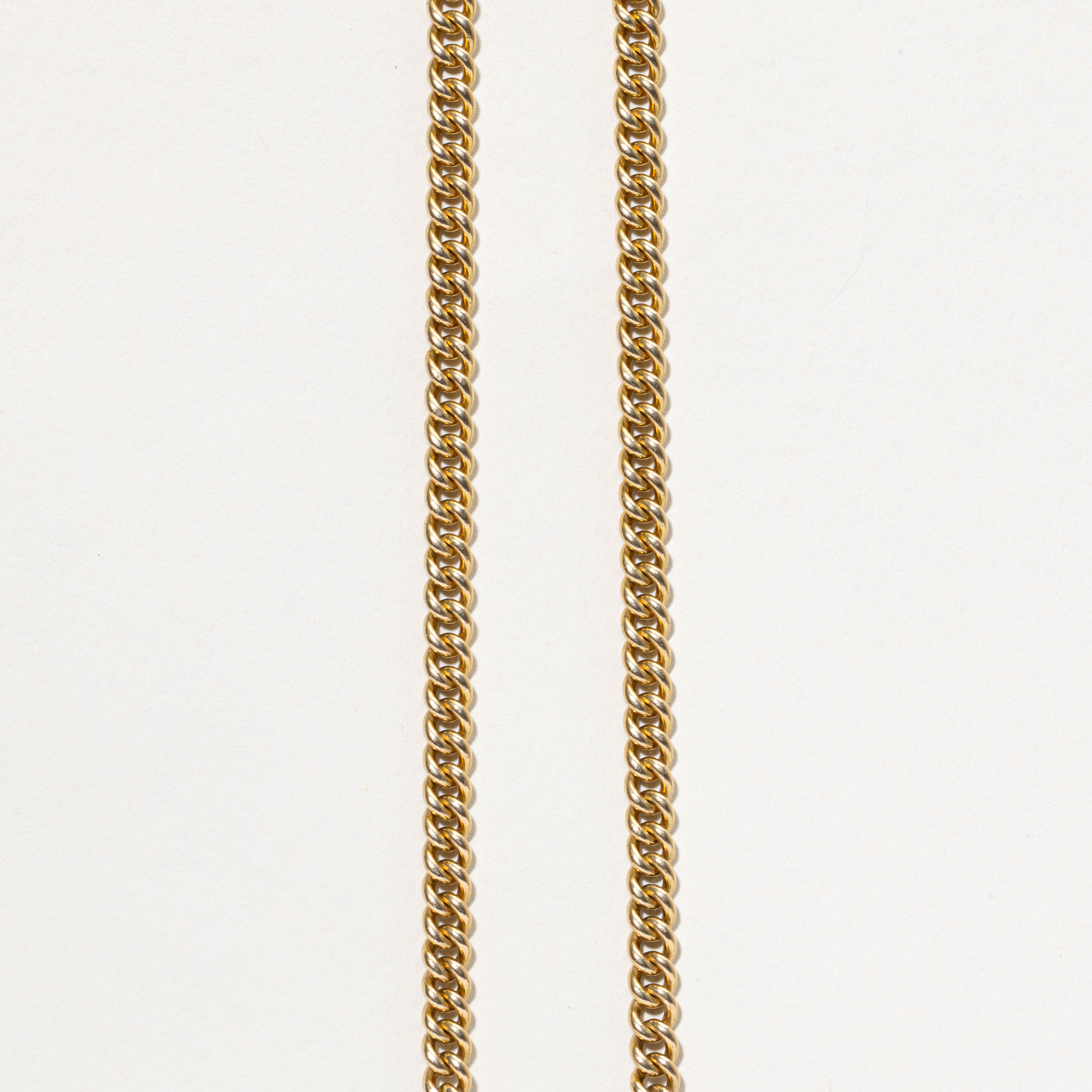 18k Toggle Bar Watch Chain | 17"