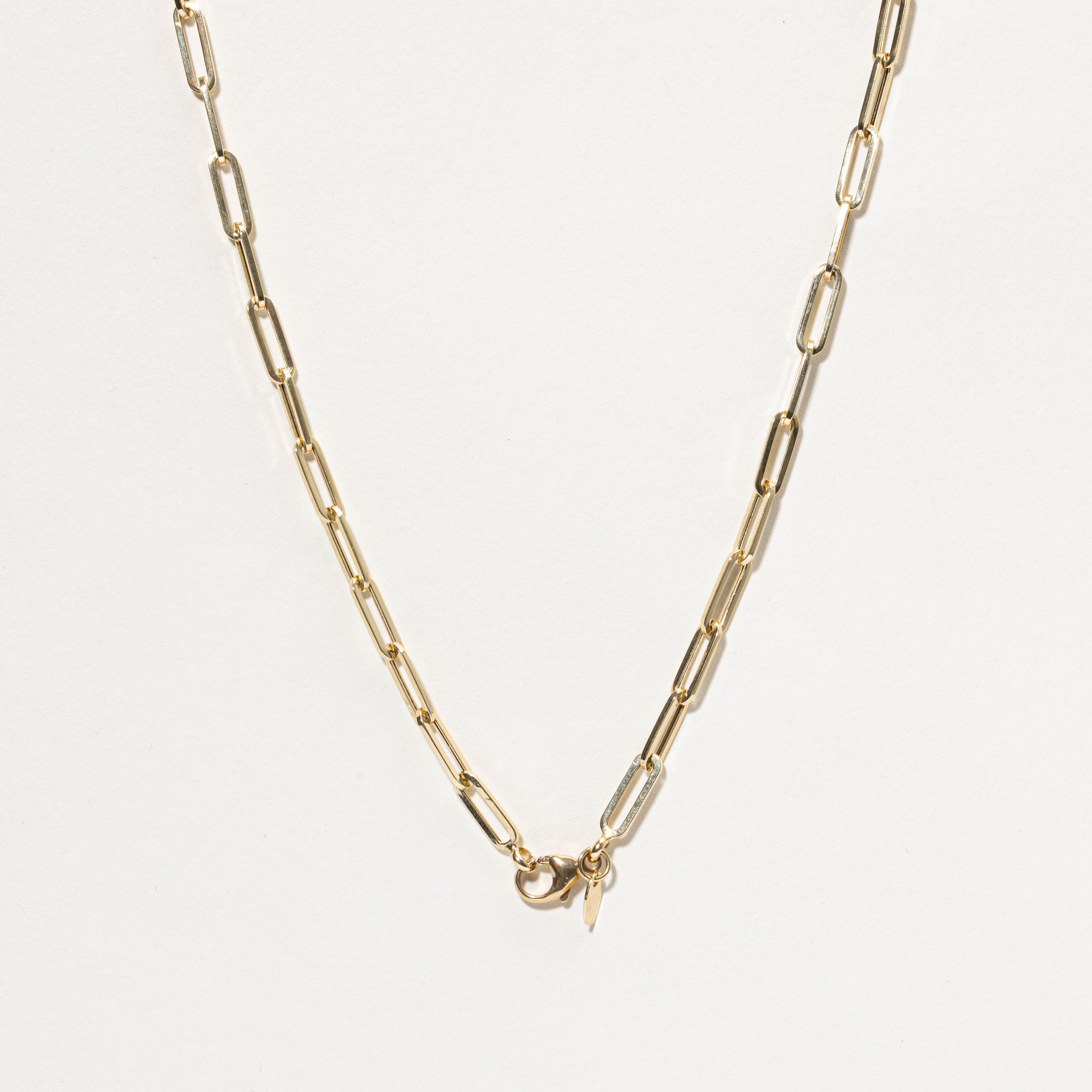 18k Paperclip Chain | 4mm | 19.5"