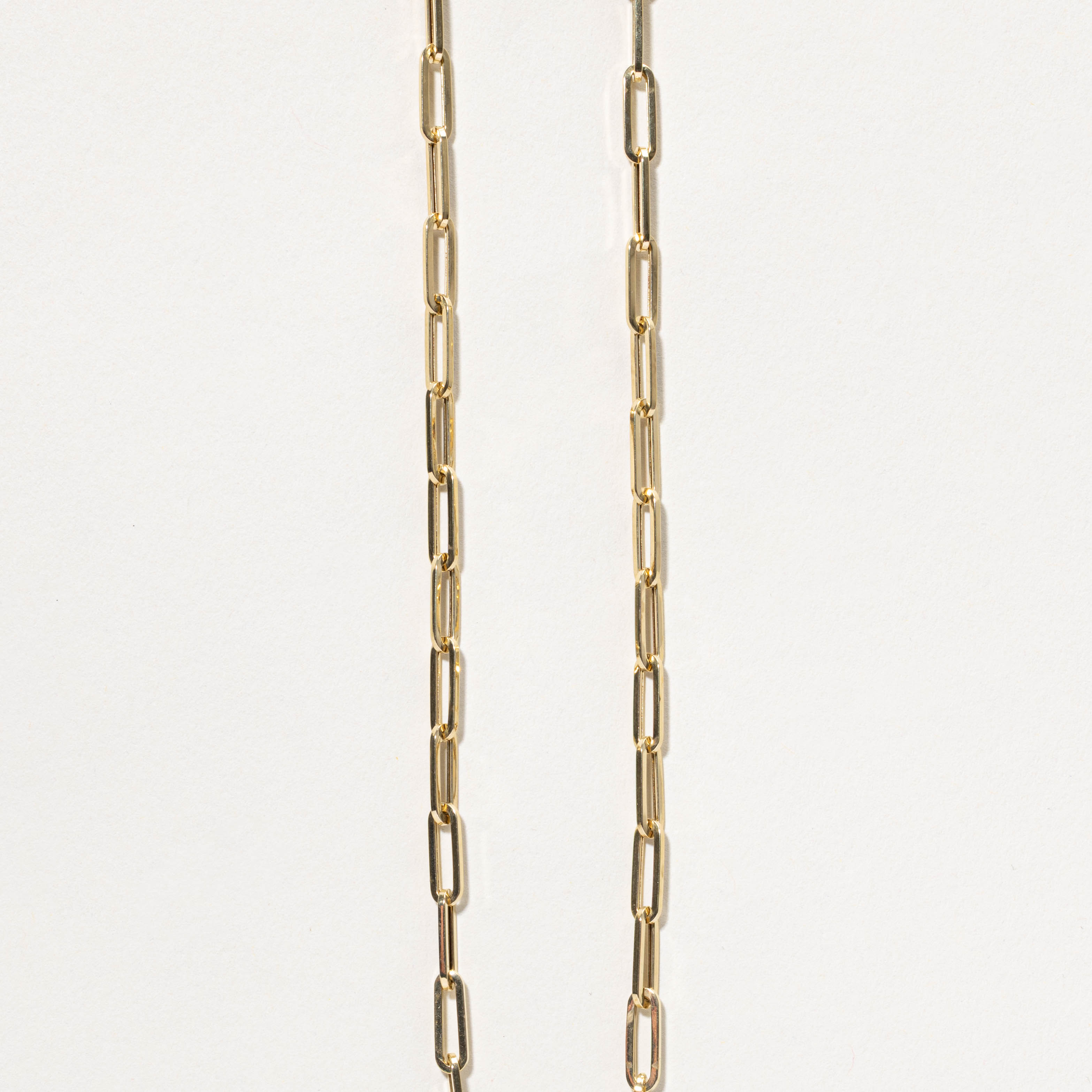 18k Paperclip Chain | 4mm | 19.5"