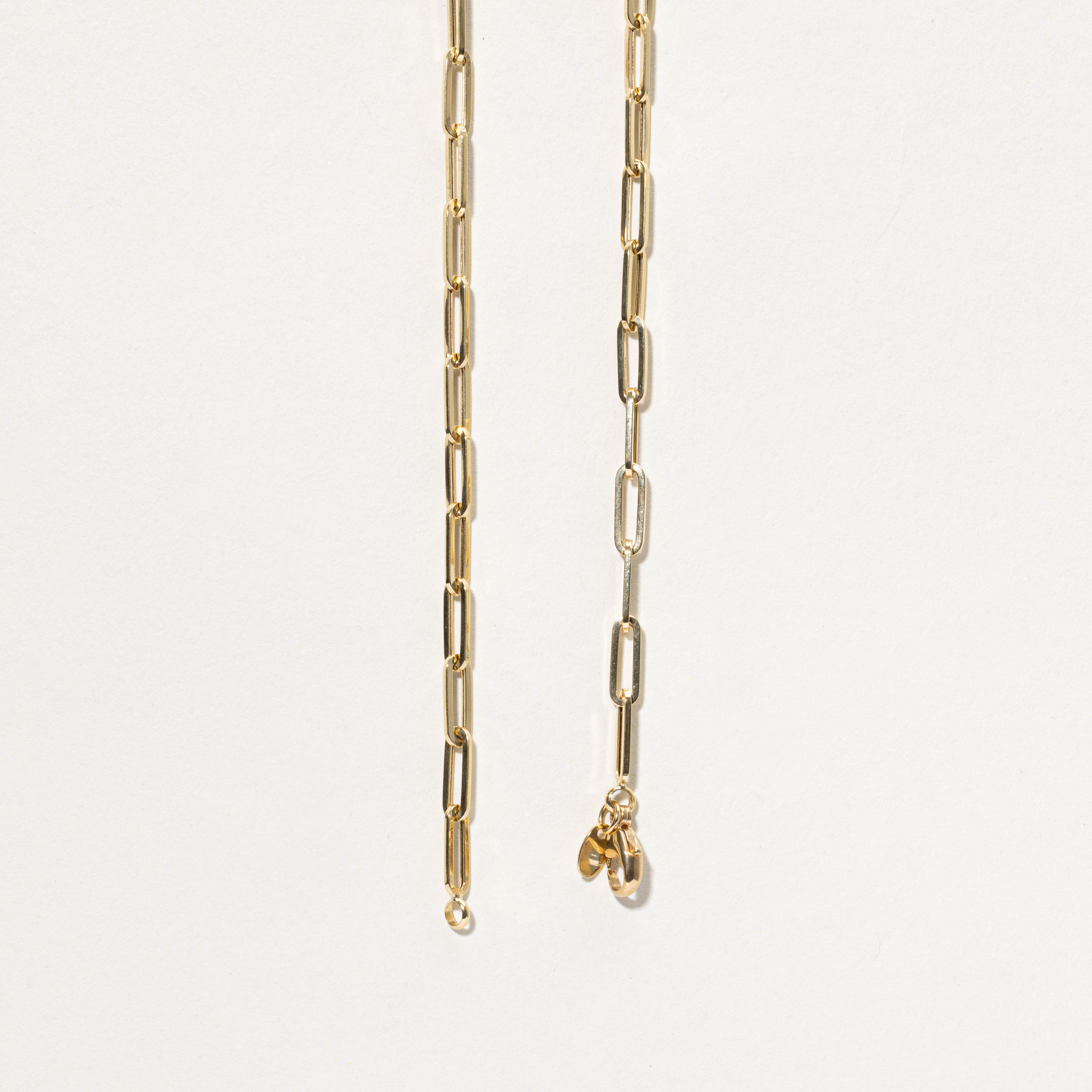 18k Paperclip Chain | 4mm | 19.5"