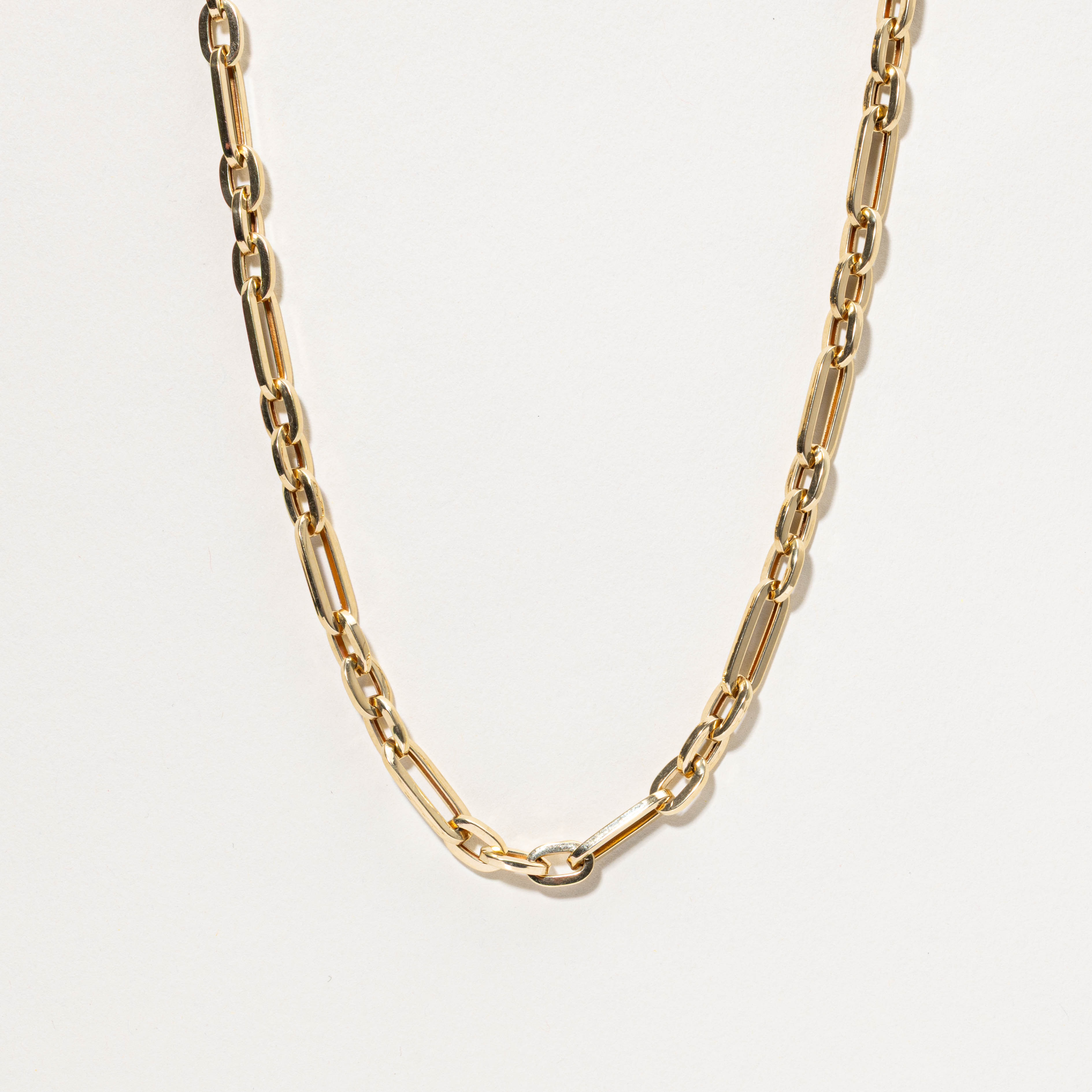 18k Trombone Link Chain | 6.50mm | 25"