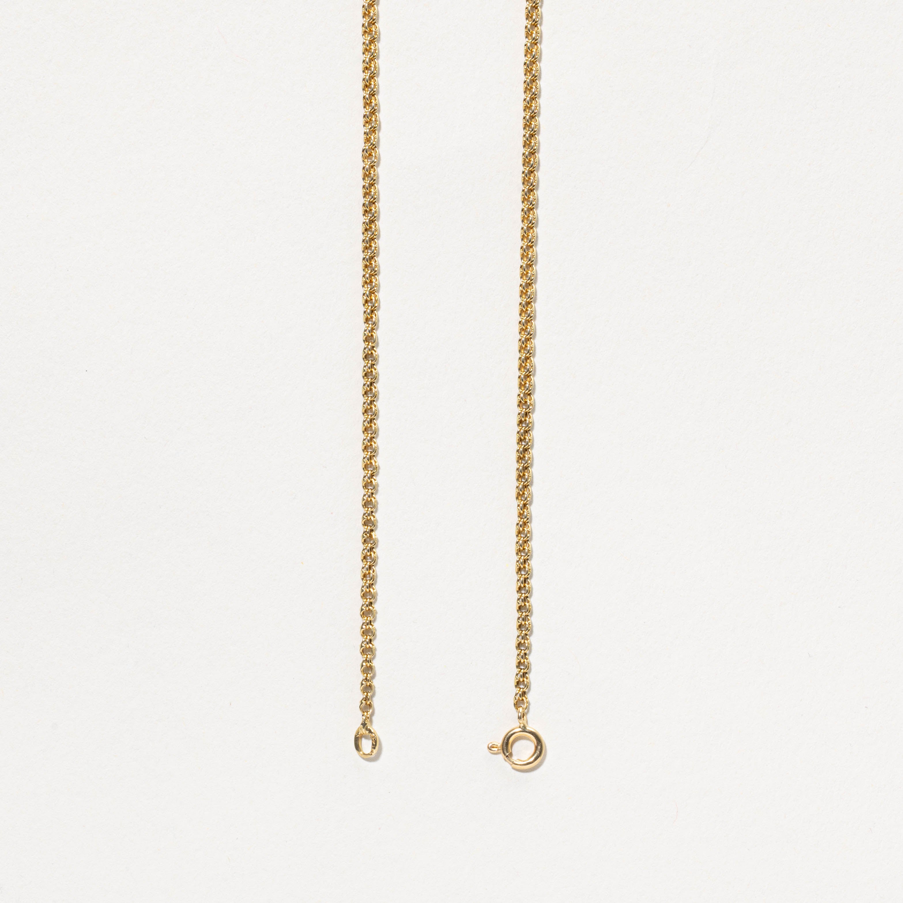18k Cable Link Chain | 1.80mm | 22"