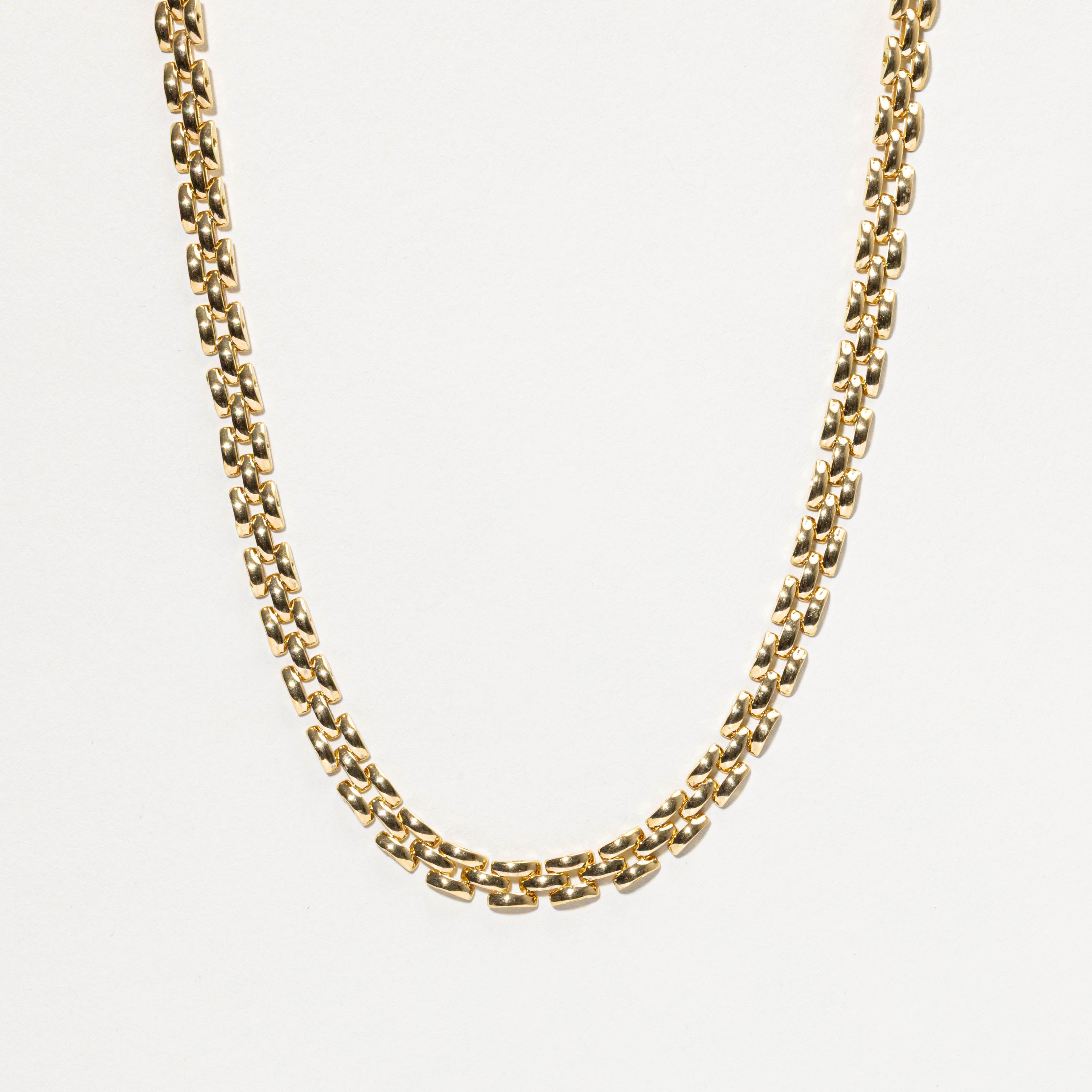 Italian 18k Panther Link Chain | 6.25mm | 17.5"