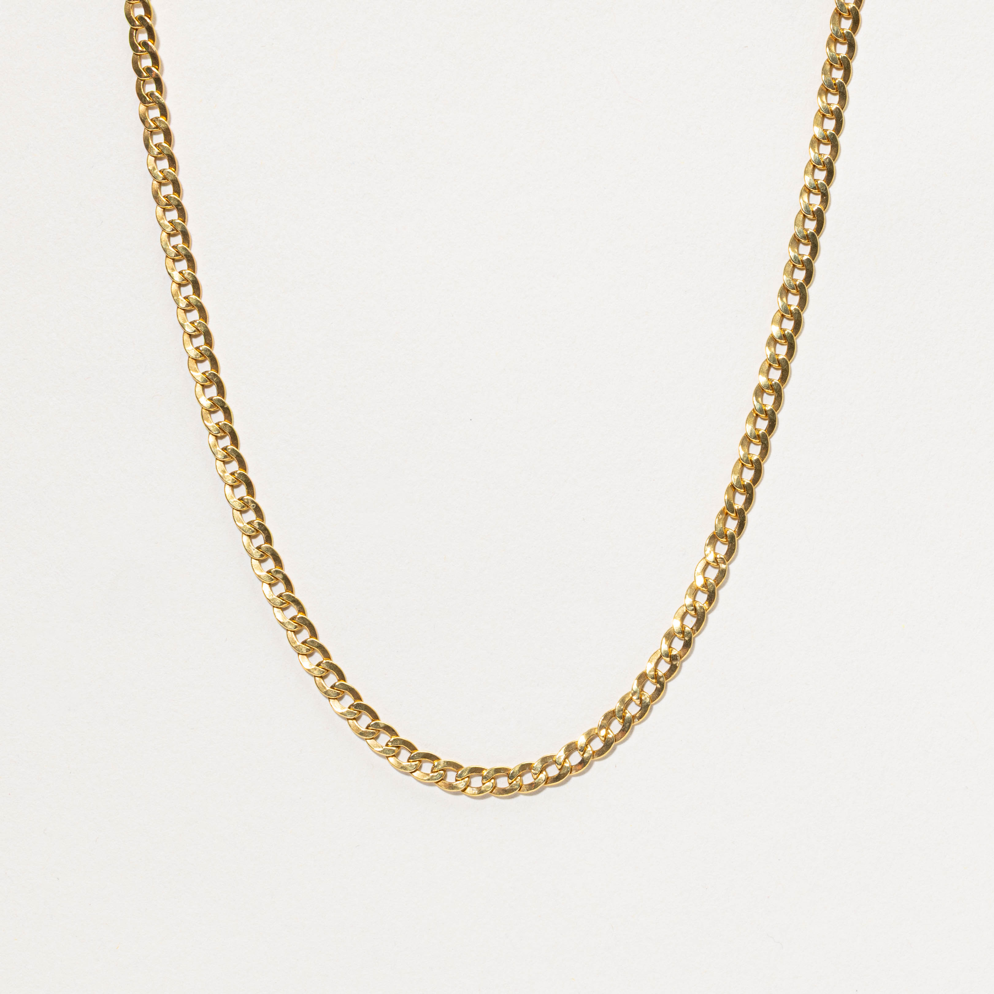 Italian 18k Curb Link Chain | 4.25mm | 18"