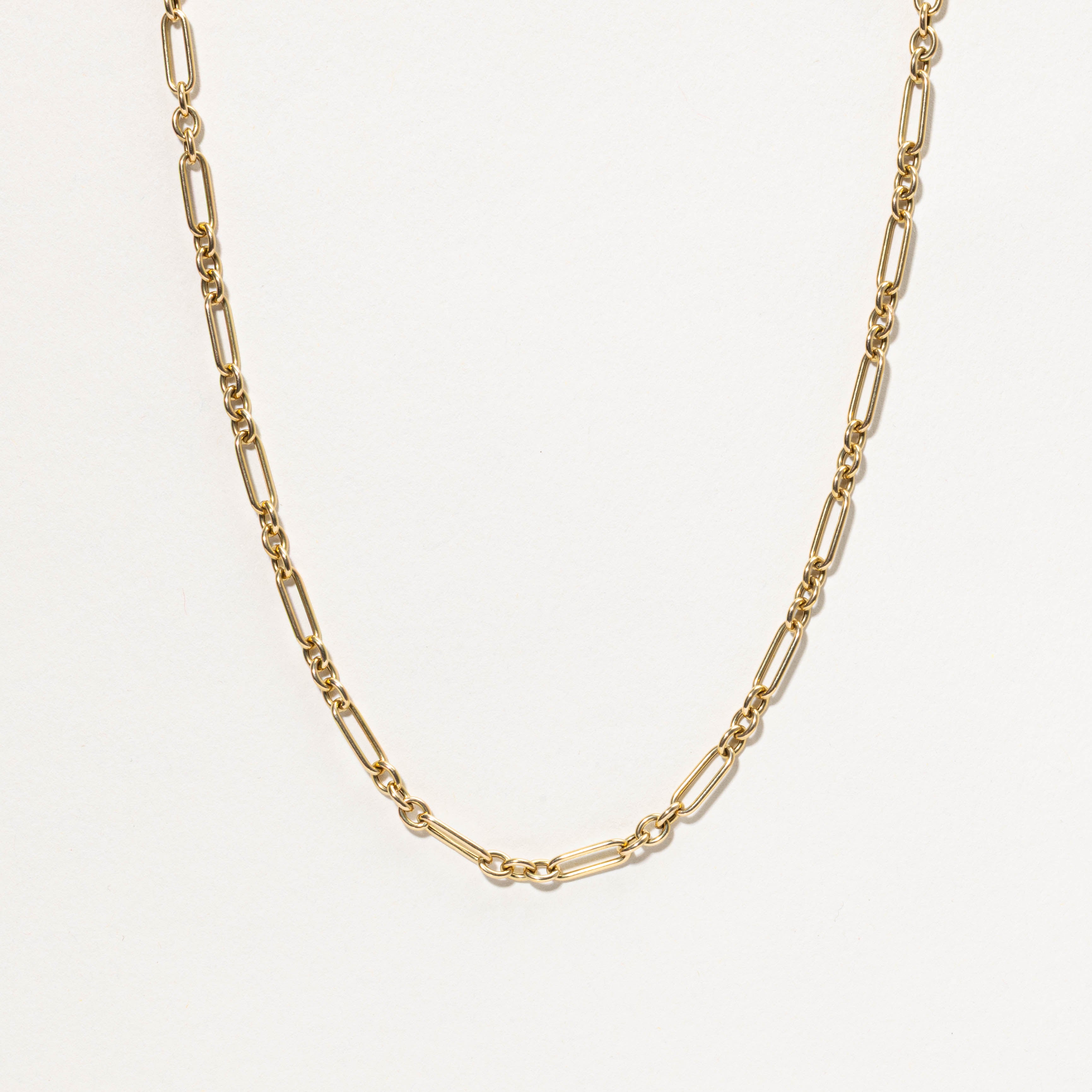 Italian 18k Trombone Chain | 18"