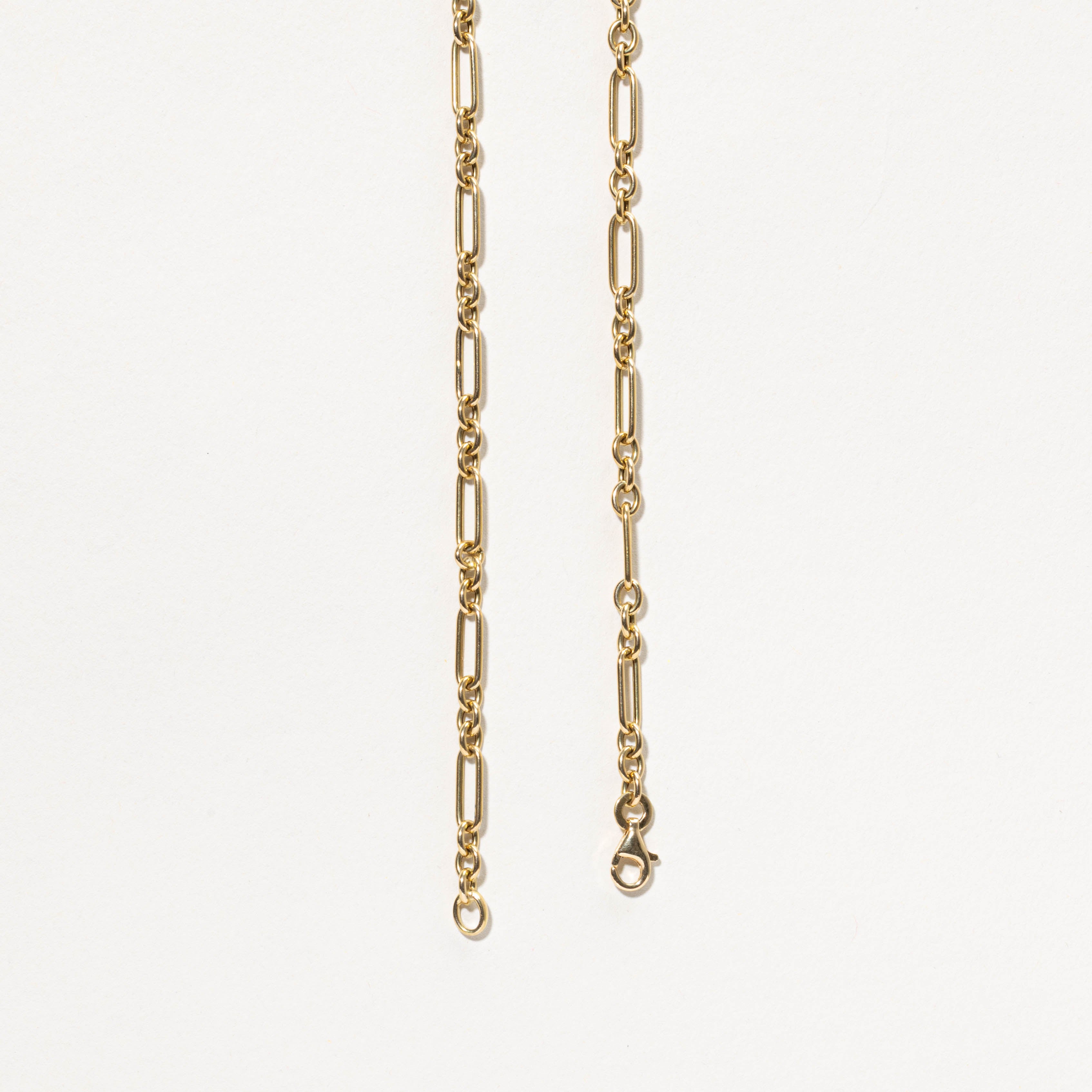 Italian 18k Trombone Chain | 18"