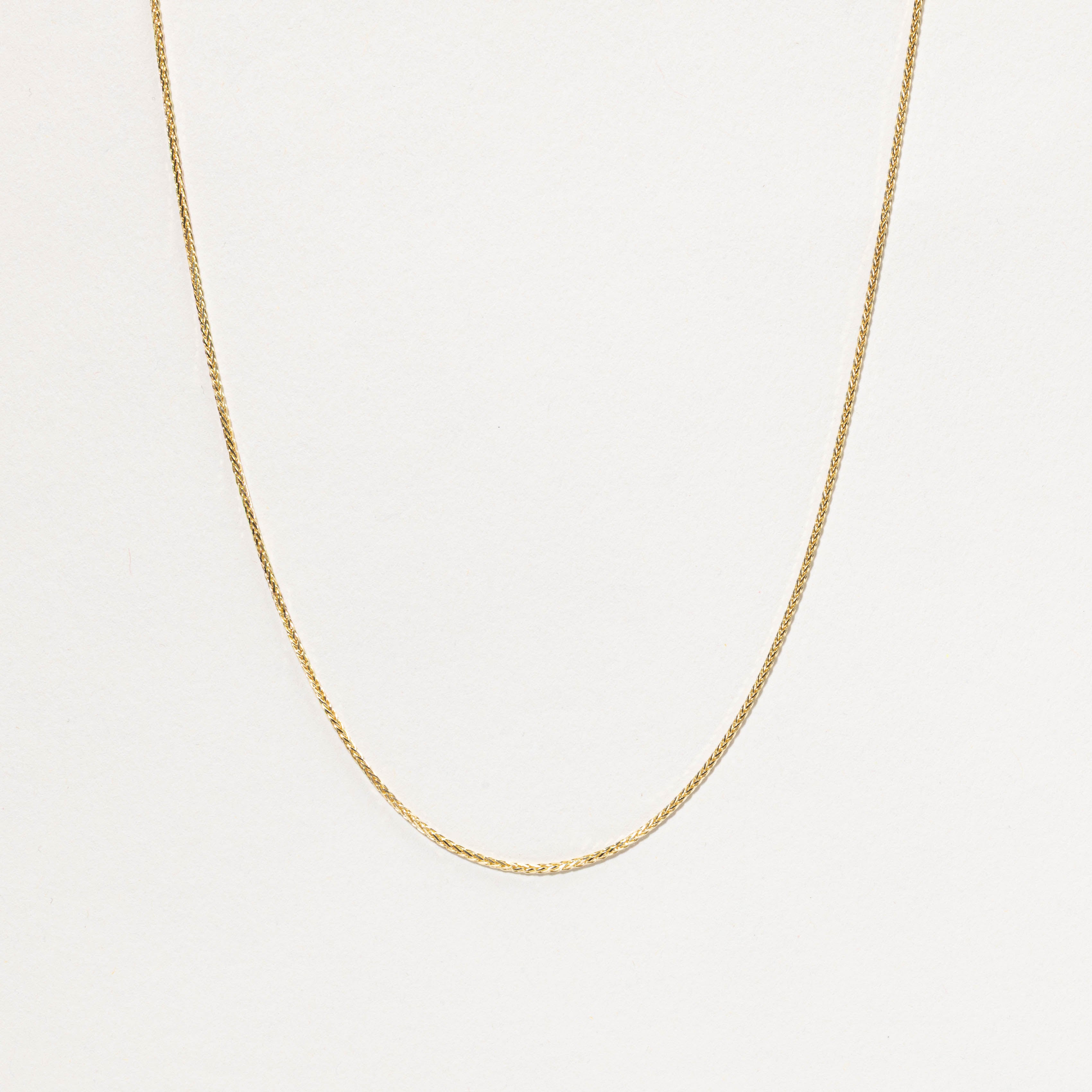 14k Yellow Gold Wheat Chain | 27"