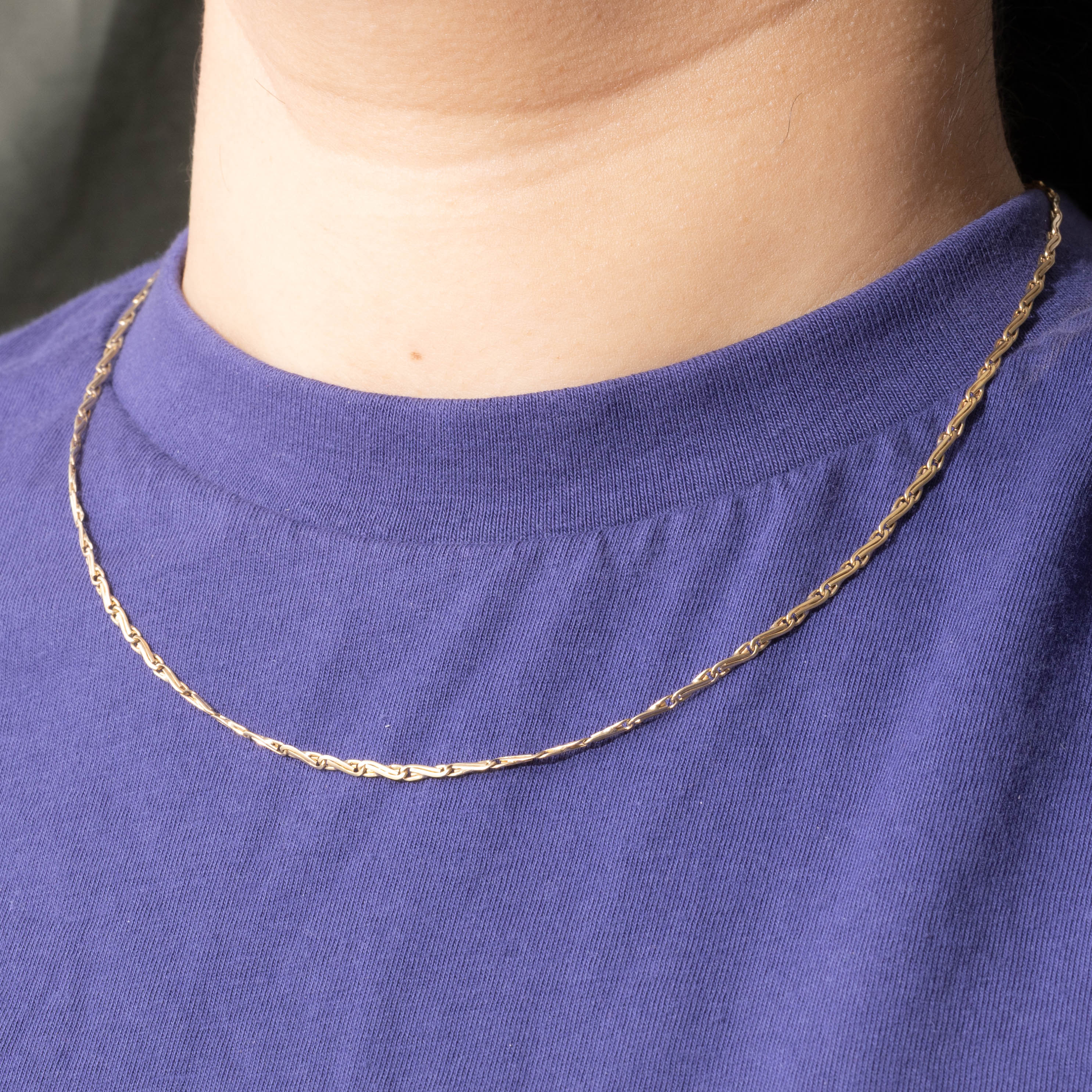 14k Twist Link Chain | 2.10mm | 19"