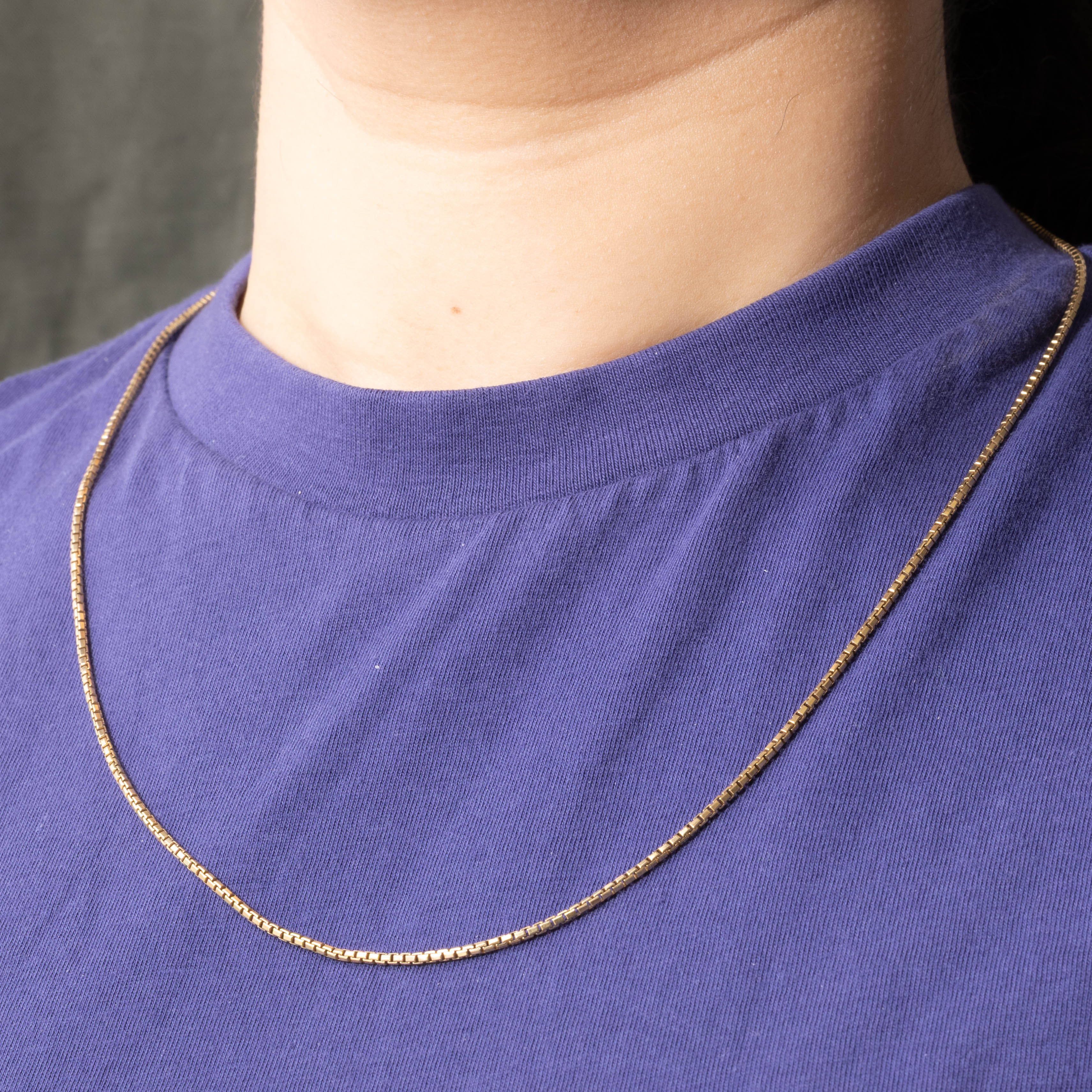 Italian 18k Box Chain | 1.70mm | 23"