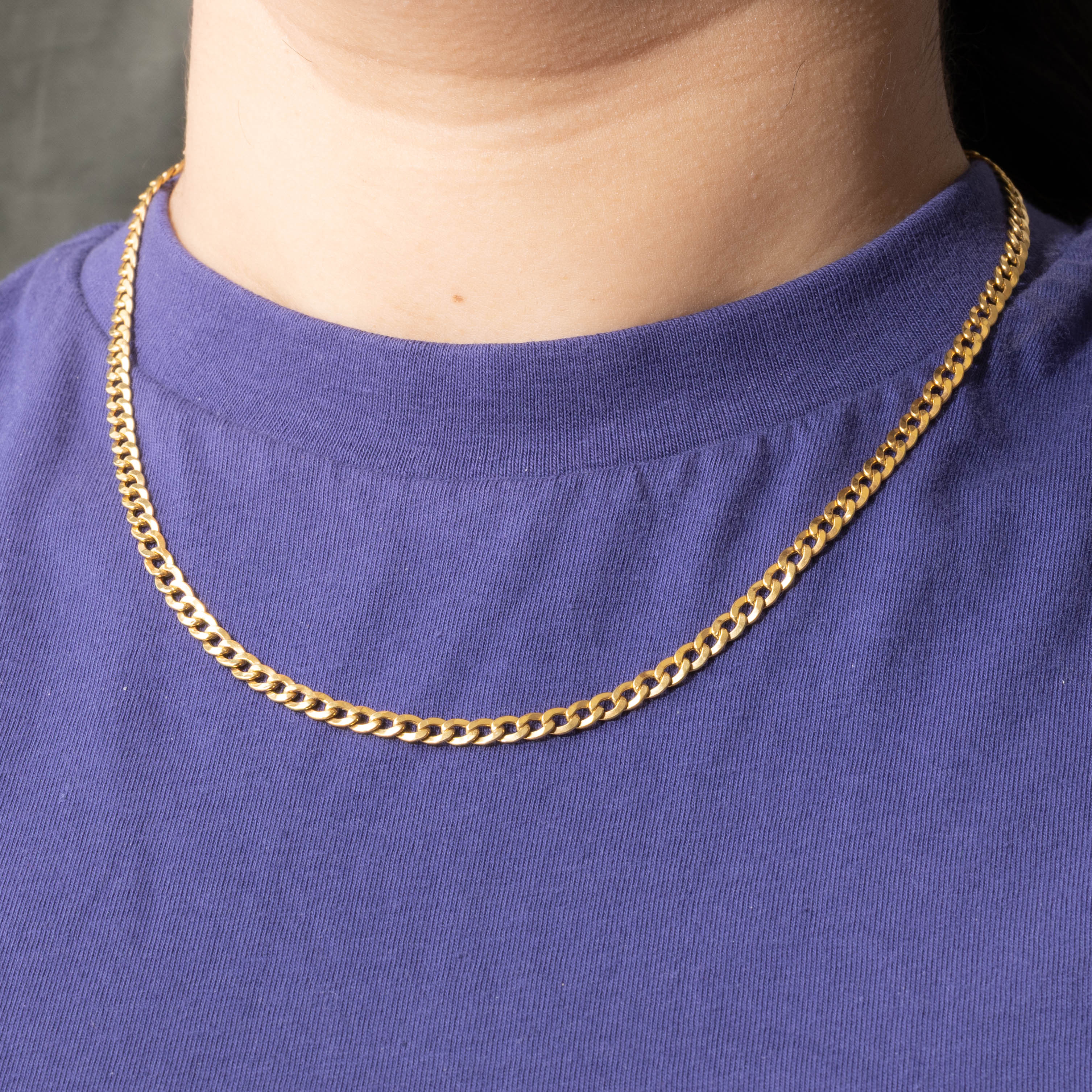 Italian 18k Curb Link Chain | 4.25mm | 18"