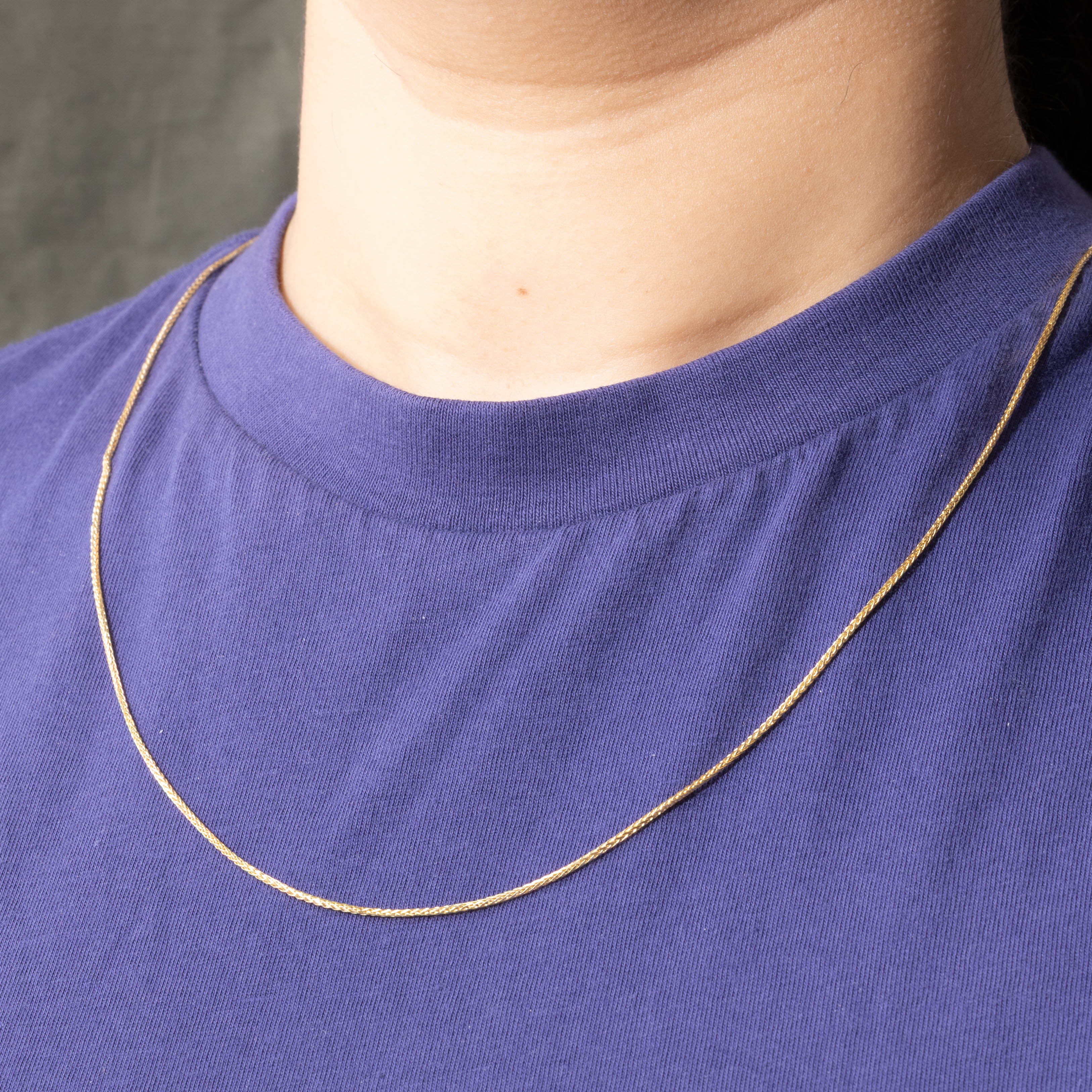 14k Yellow Gold Wheat Chain | 27"