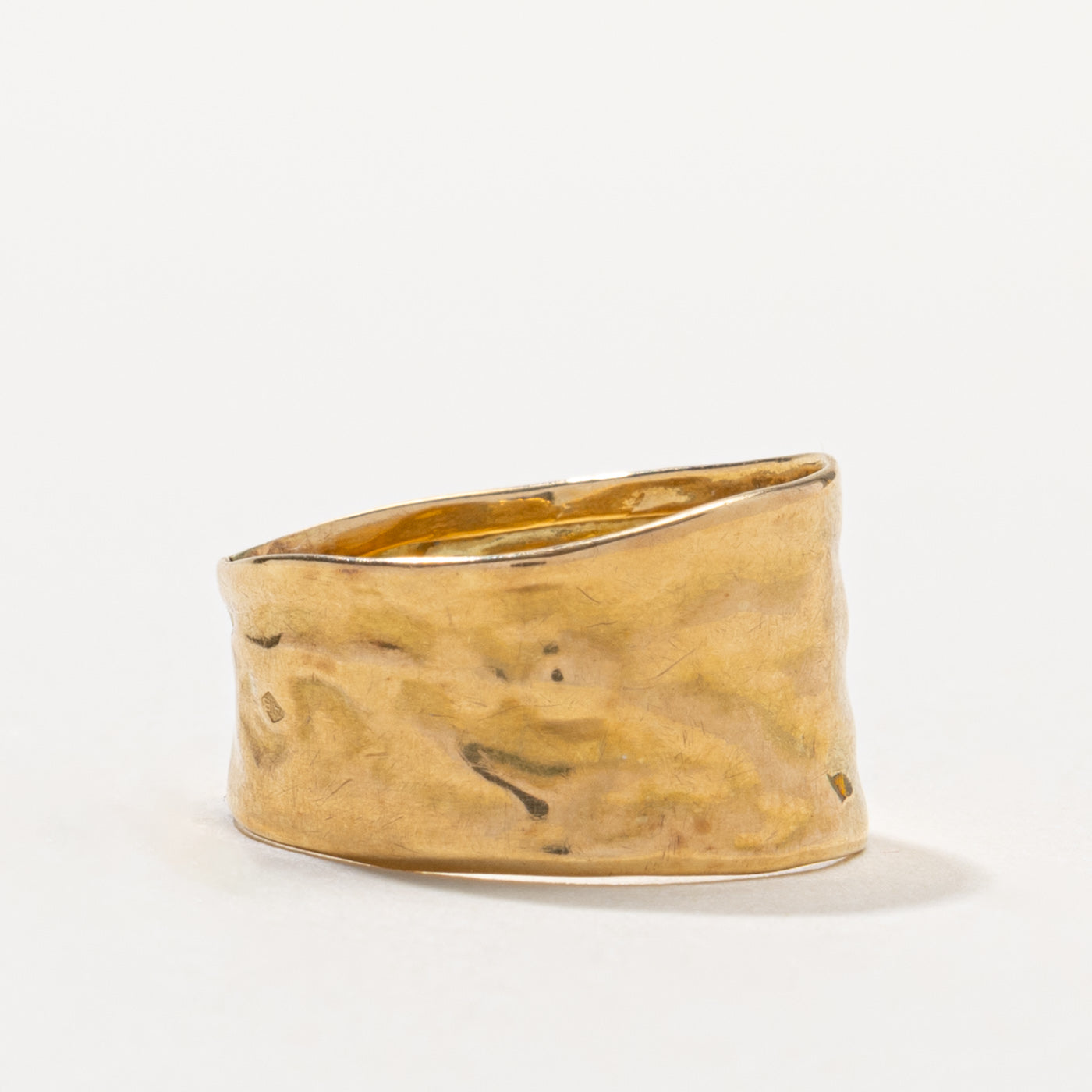 French 18k Hammered Band | SZ 6.5