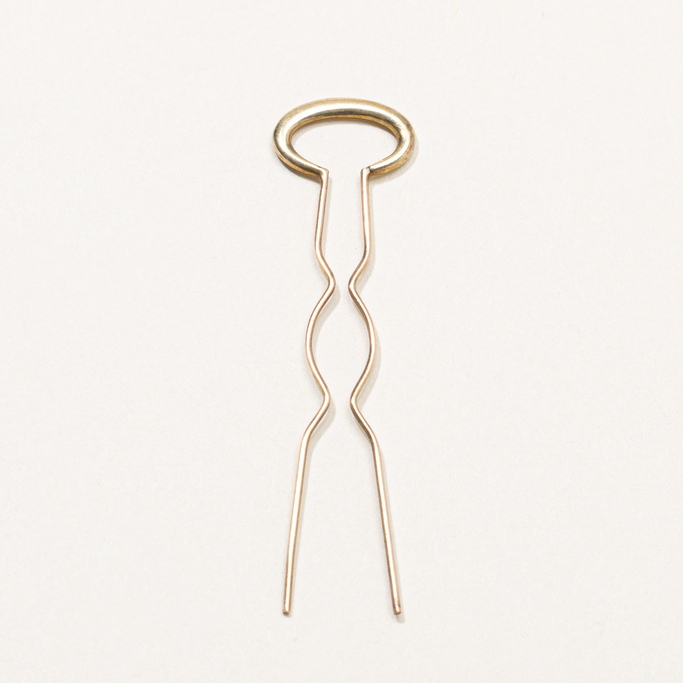 14k Yellow Gold Hair Barrette