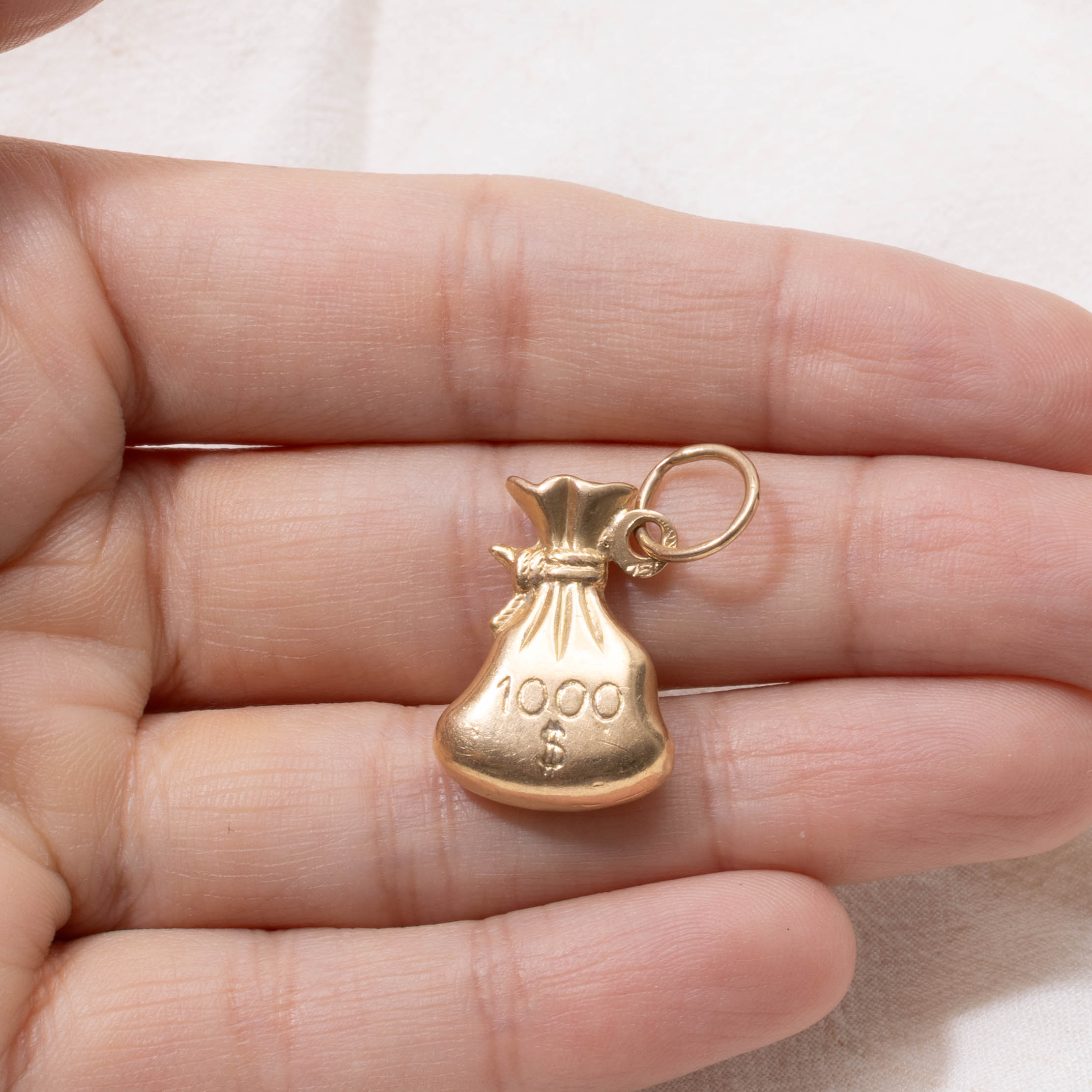 18k Money Bag Charm