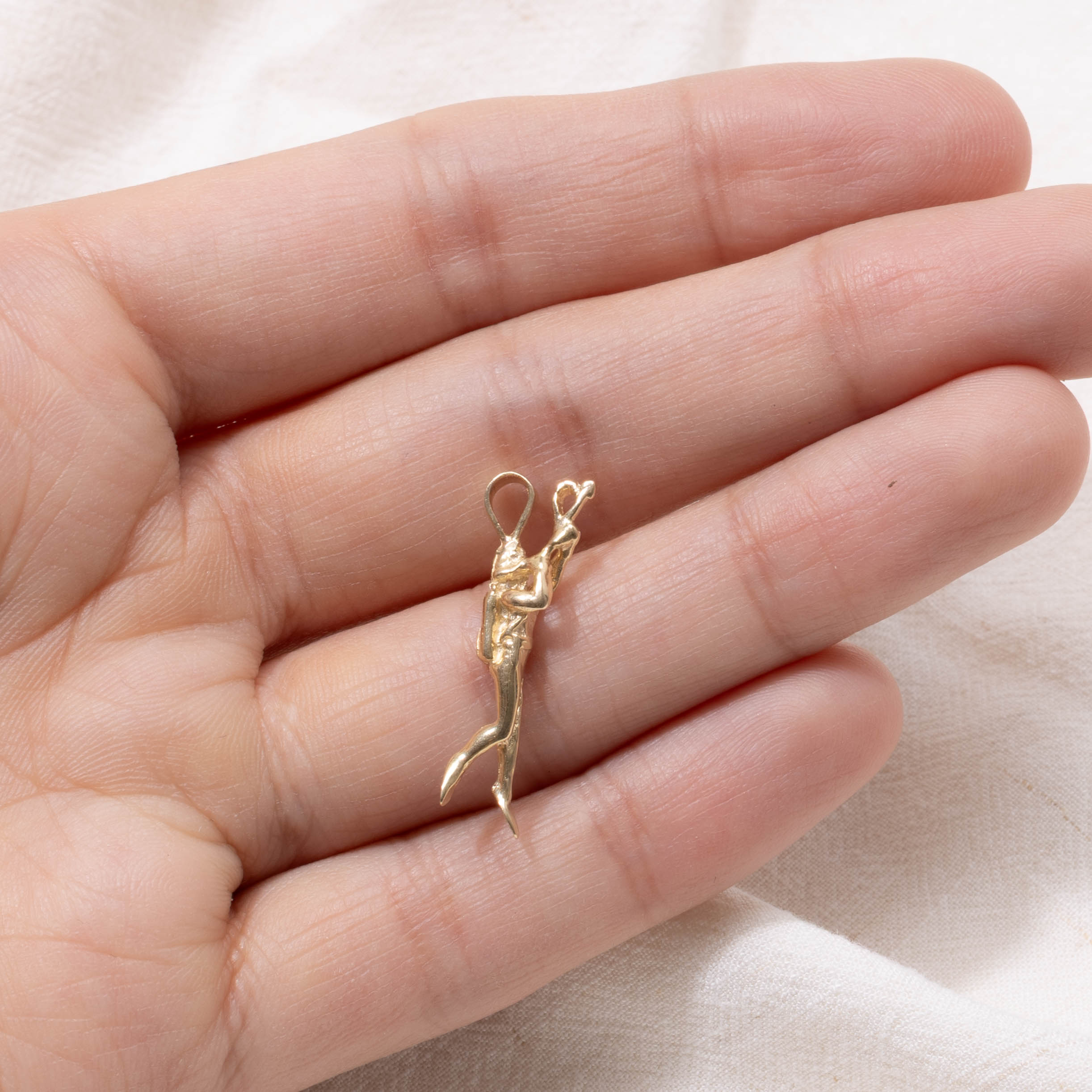 14k Scuba Diver Charm