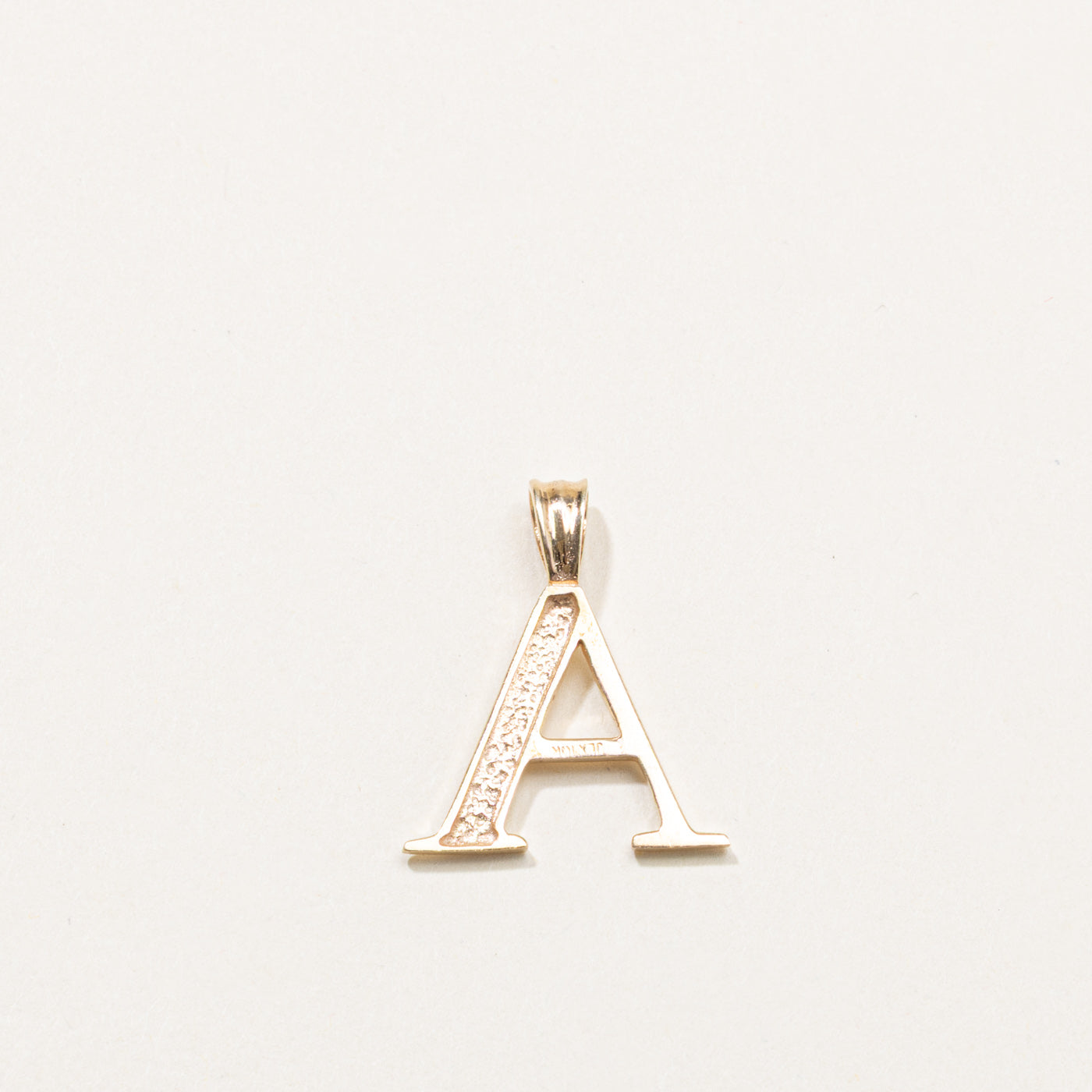 10k Letter A Pendant