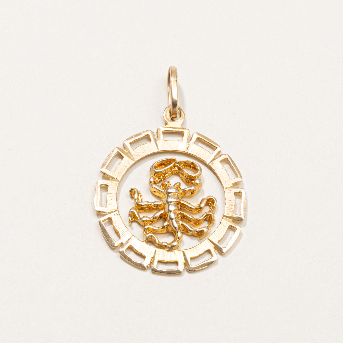 10k Scorpio Zodiac Charm