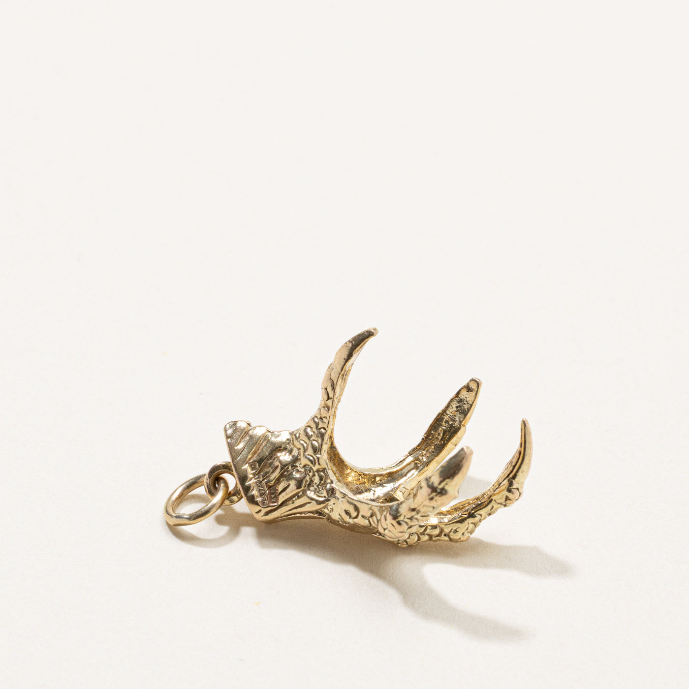 9k Bird Claw Charm