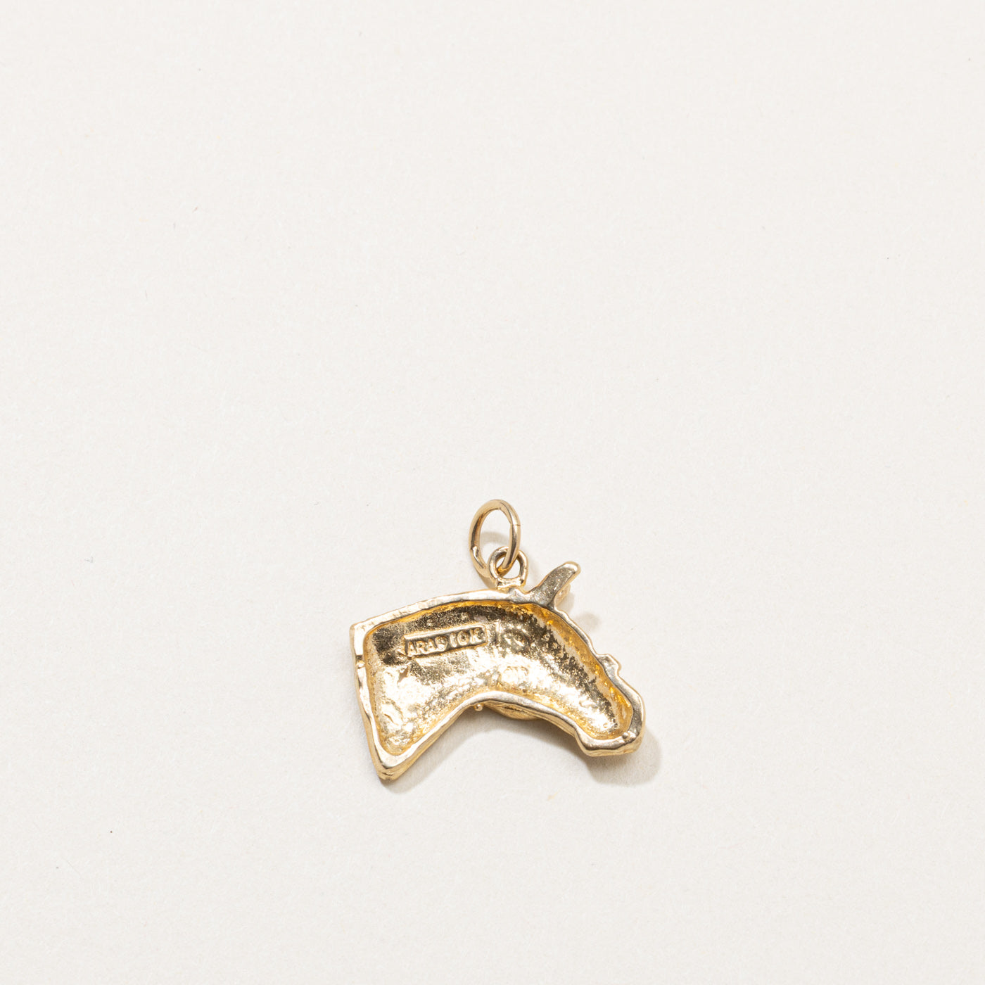 10k Horse Head Charm