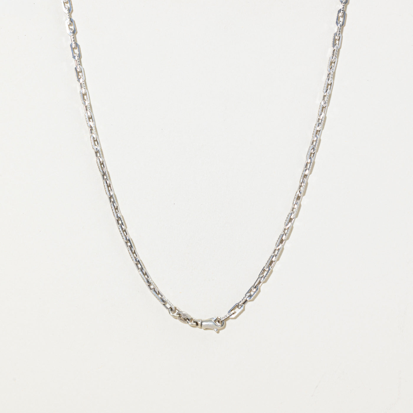 Vintage Italian 9k Paperclip Chain | 3.6mm | 20.5"