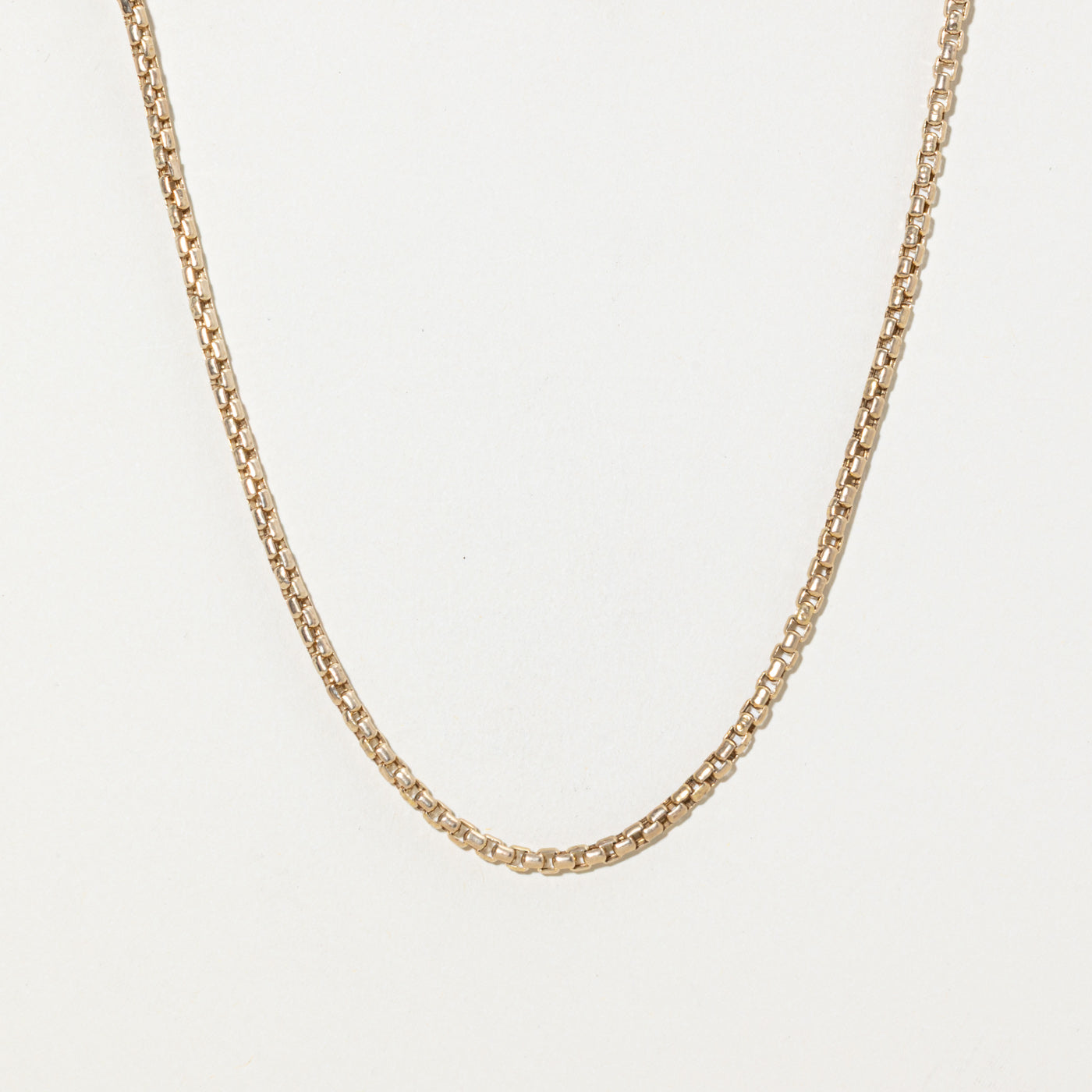 10k Yellow Gold Box Chain | 3.3mm | 27"