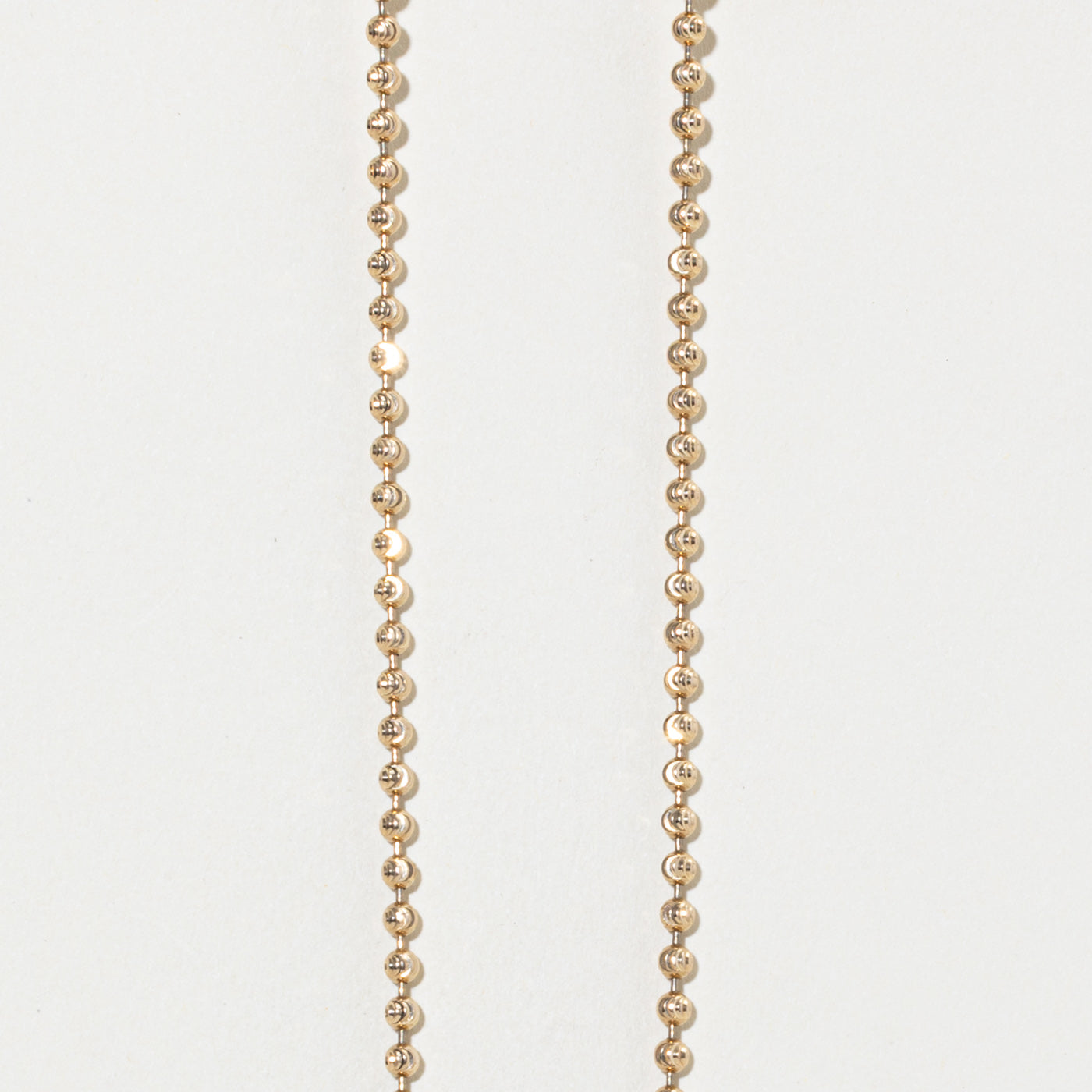 10k Yellow Gold Bead Chain | 2.8mm | 17"