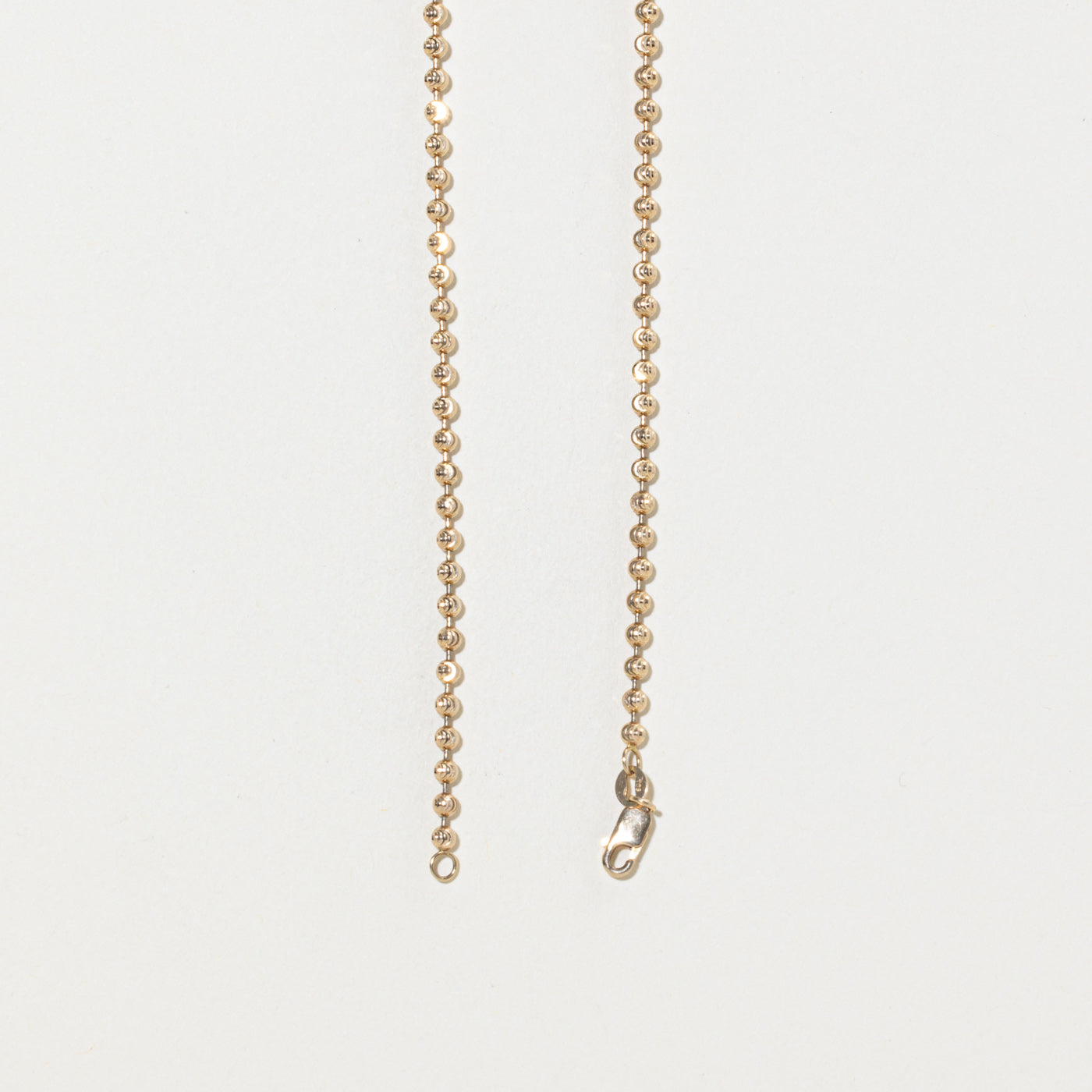 10k Yellow Gold Bead Chain | 2.8mm | 17"