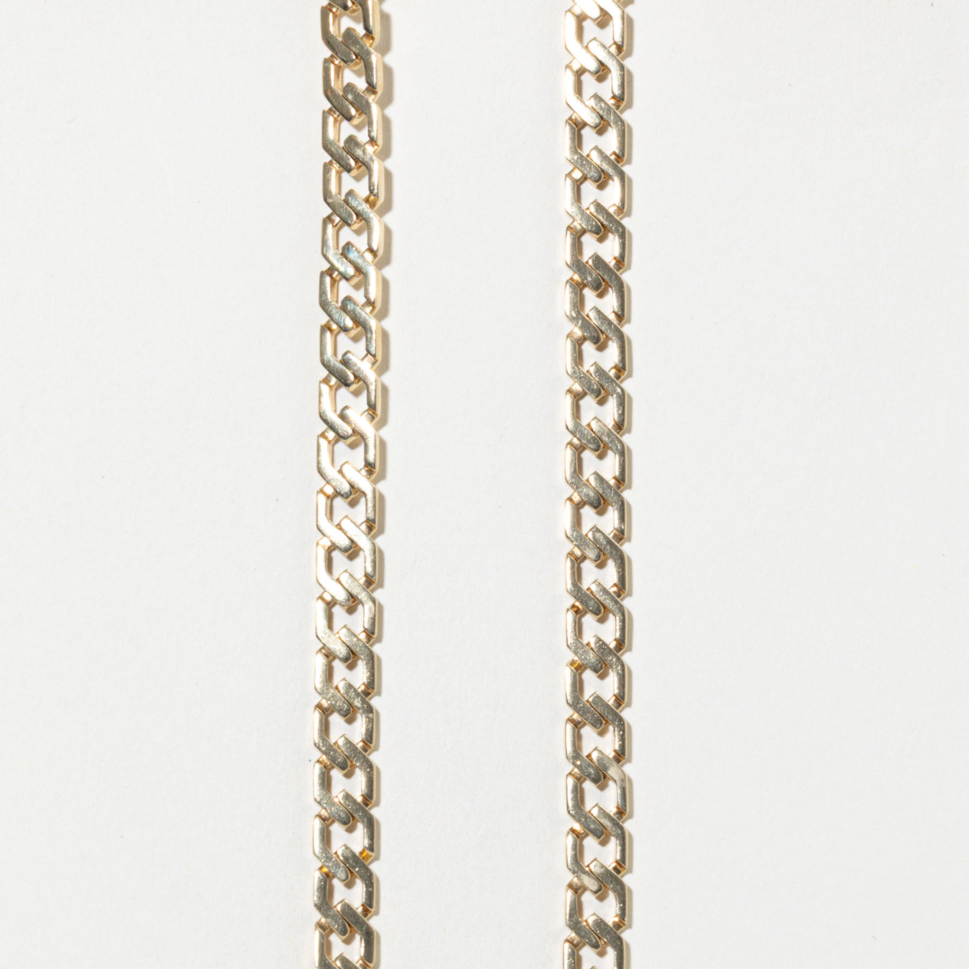 14k Modified Curb Link Chain| 7.4mm | 18"