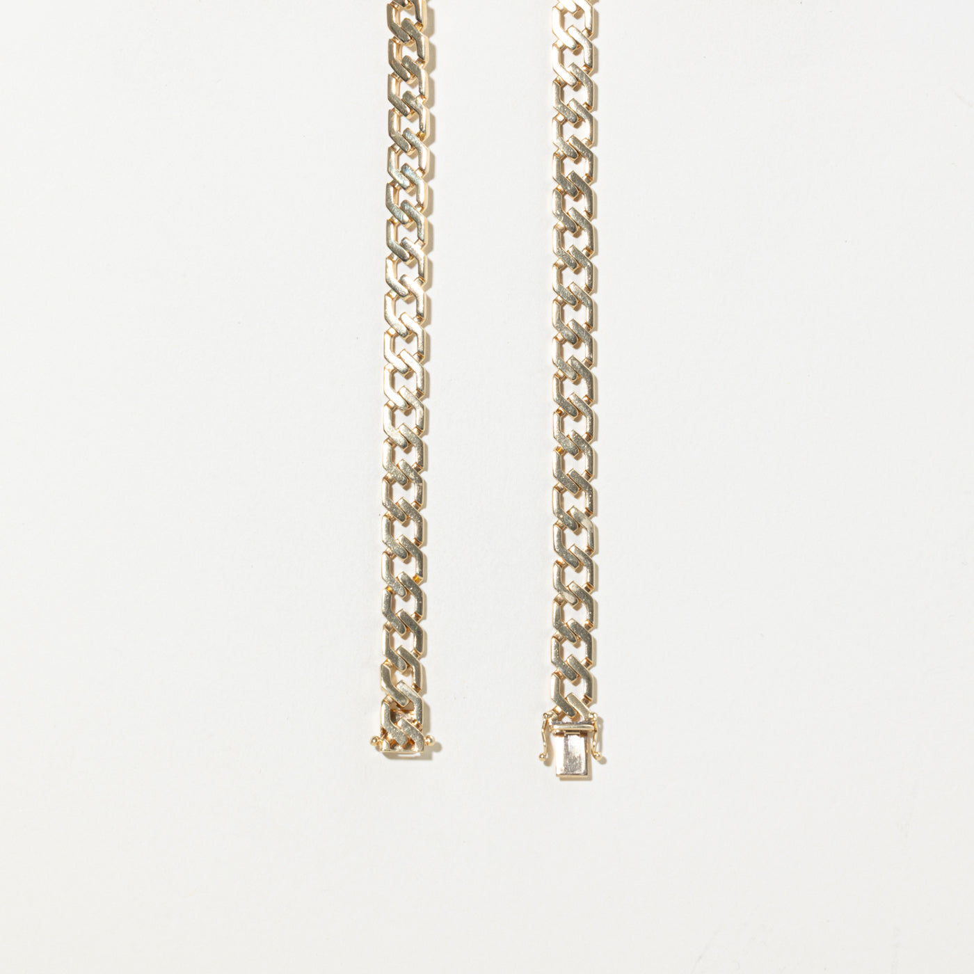 14k Modified Curb Link Chain| 7.4mm | 18"
