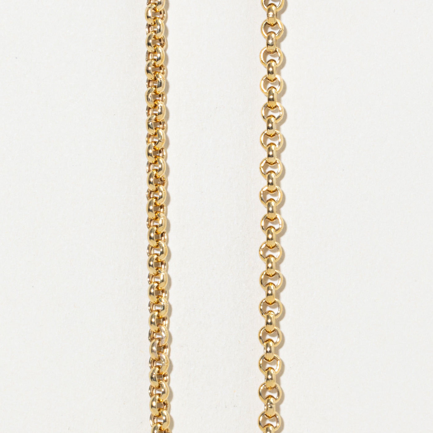 ‘Birks’ 14k Rolo Link Chain | 4.2mm | 16.5"