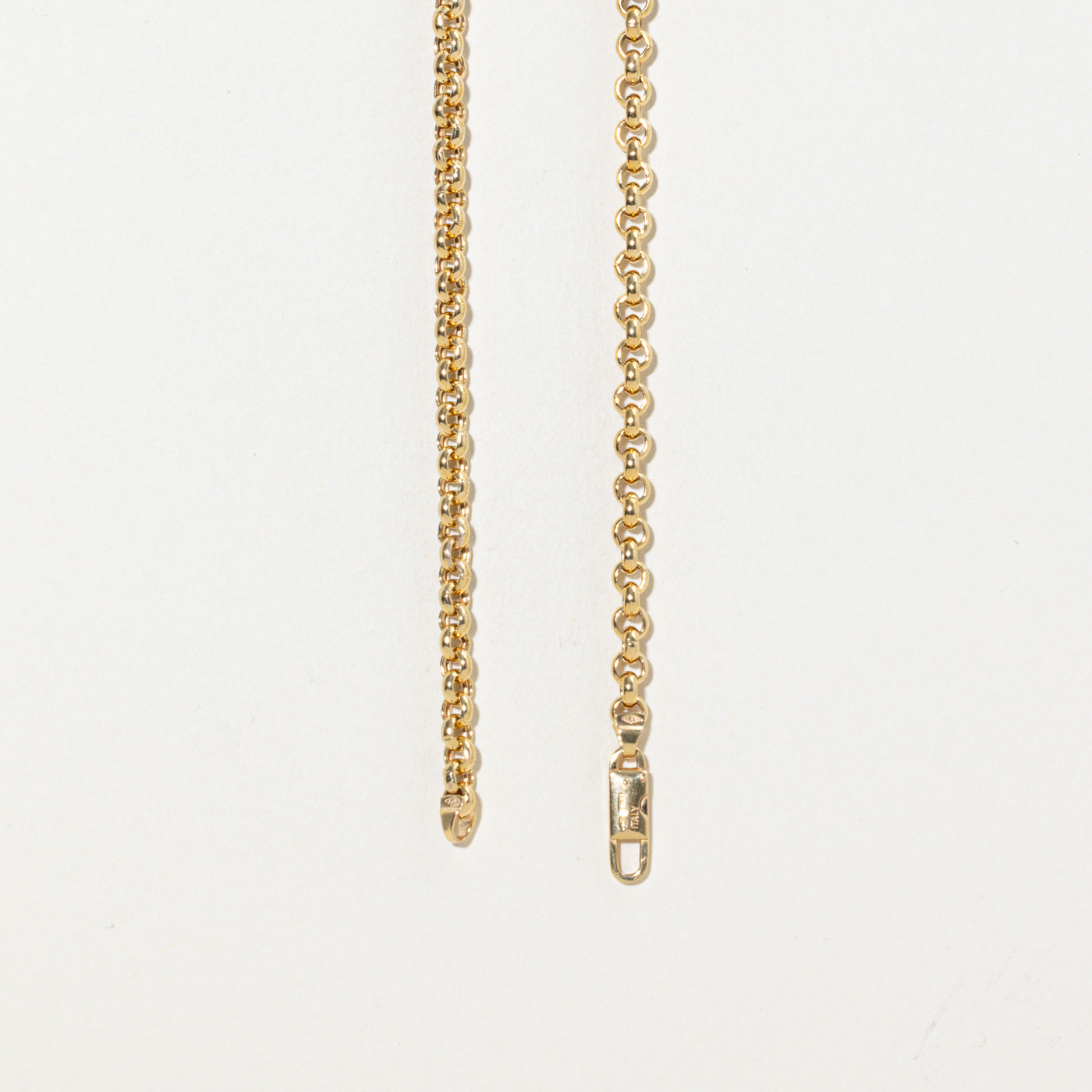 ‘Birks’ 14k Rolo Link Chain | 4.2mm | 16.5"