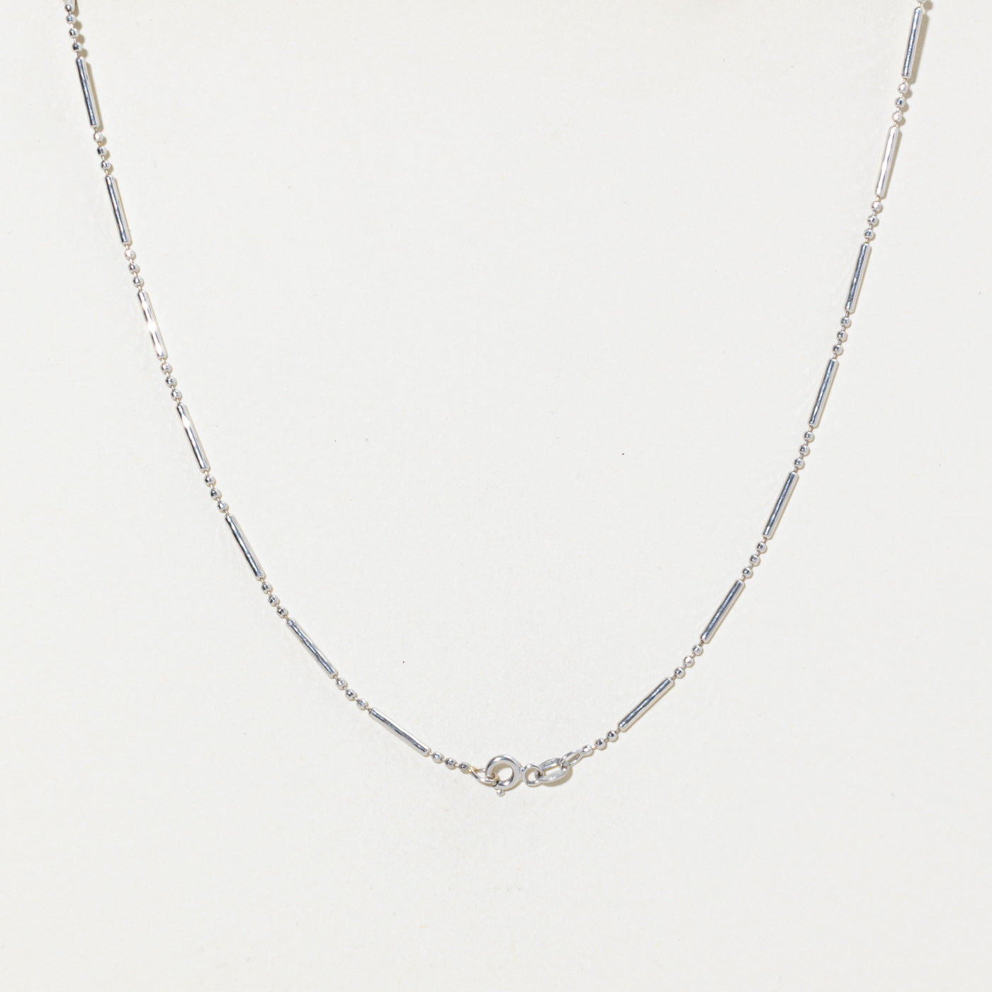 Italian 14k Bar & Bead Chain | 1.3mm | 16"