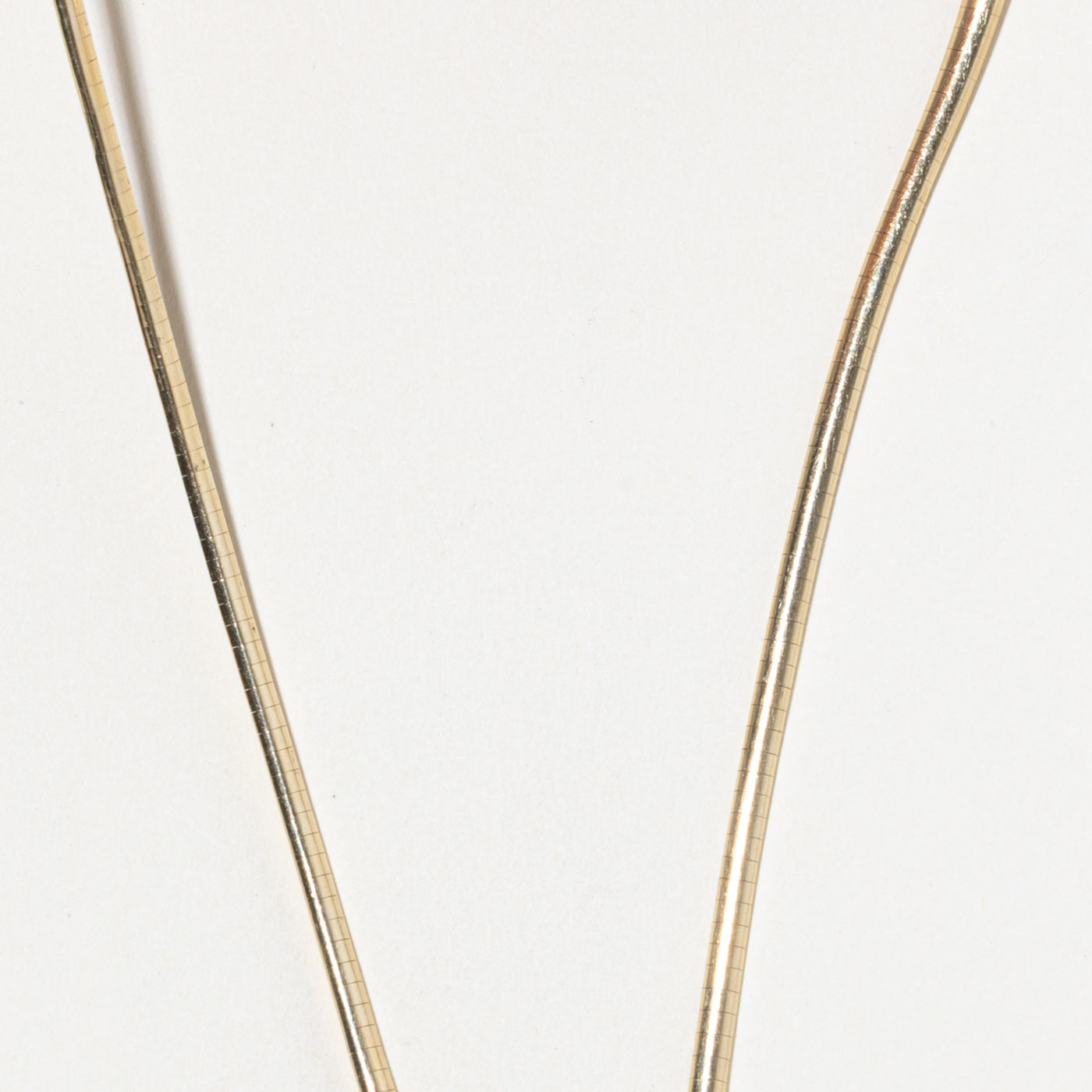 14k Omega Chain Necklace | 7mm | 15"