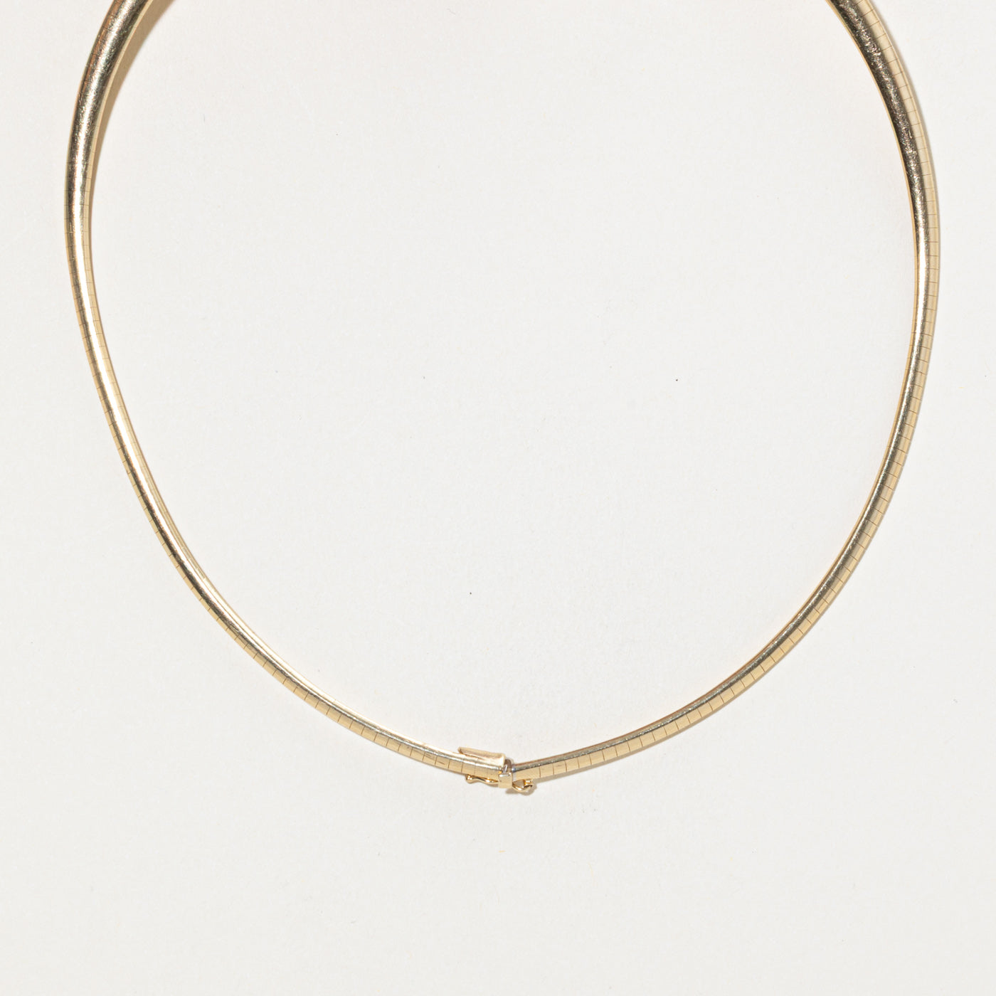 14k Omega Chain Necklace | 7mm | 15"